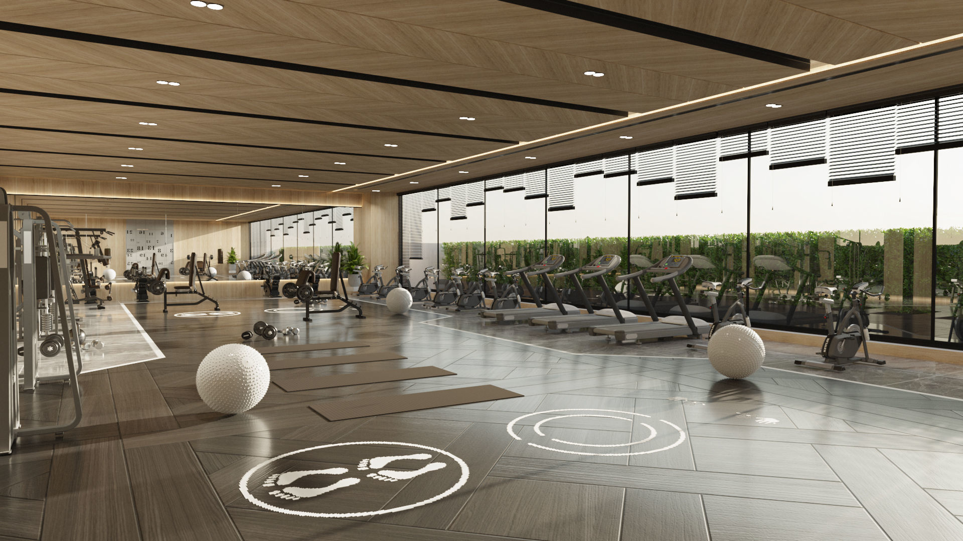 collection set of gyms and fitness centers _14