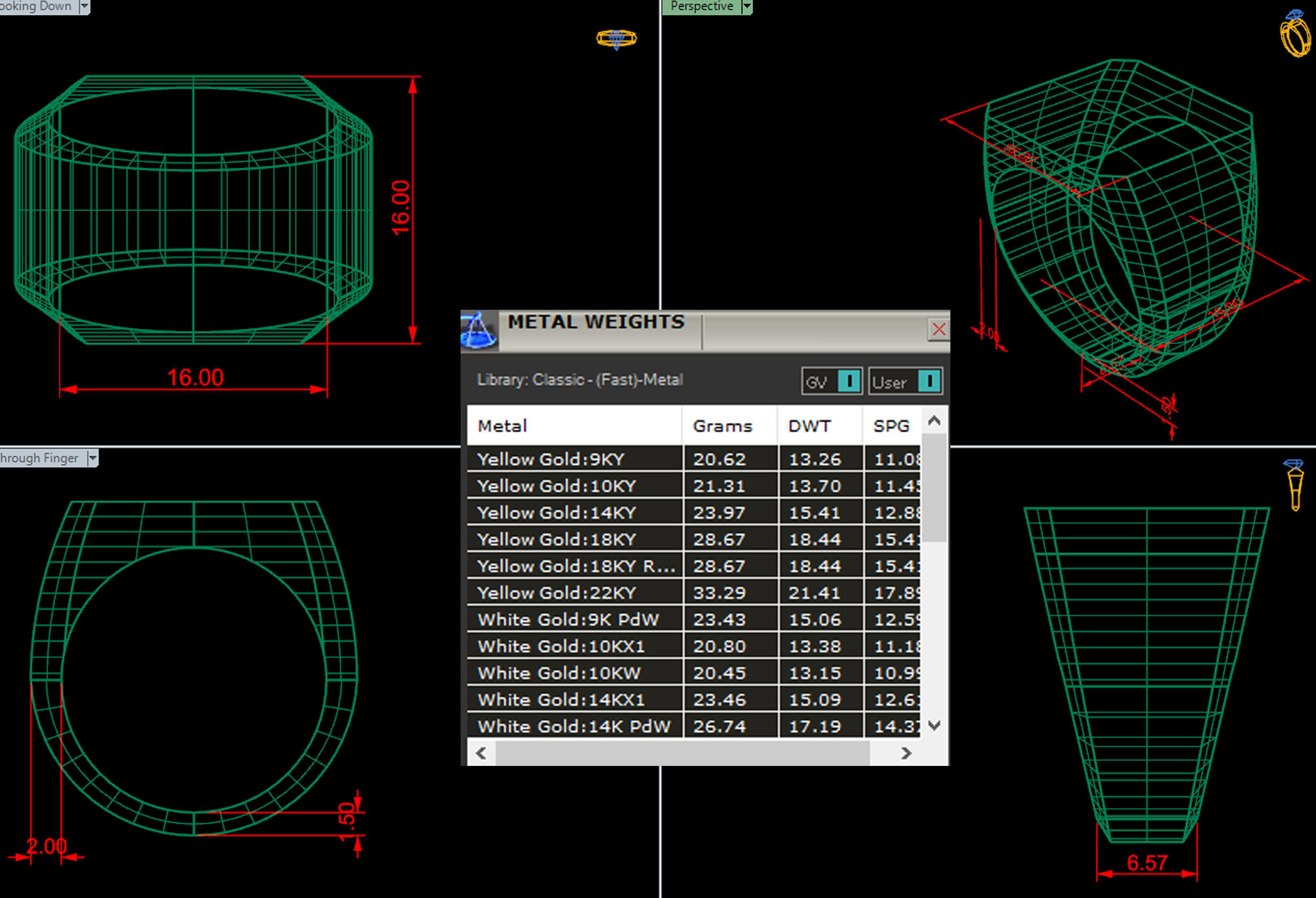 16mm Signet Ring Eamradshape Pritable model 3dmodel US 7 3D print model_1