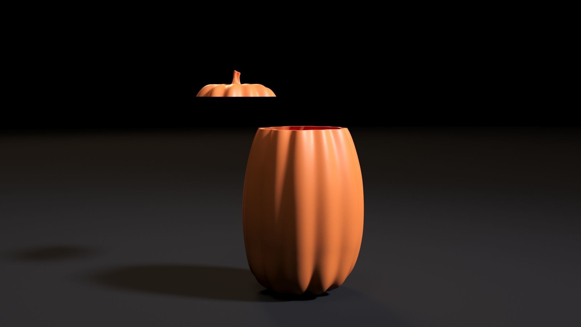 Halloween pumpkin 3D print model_6