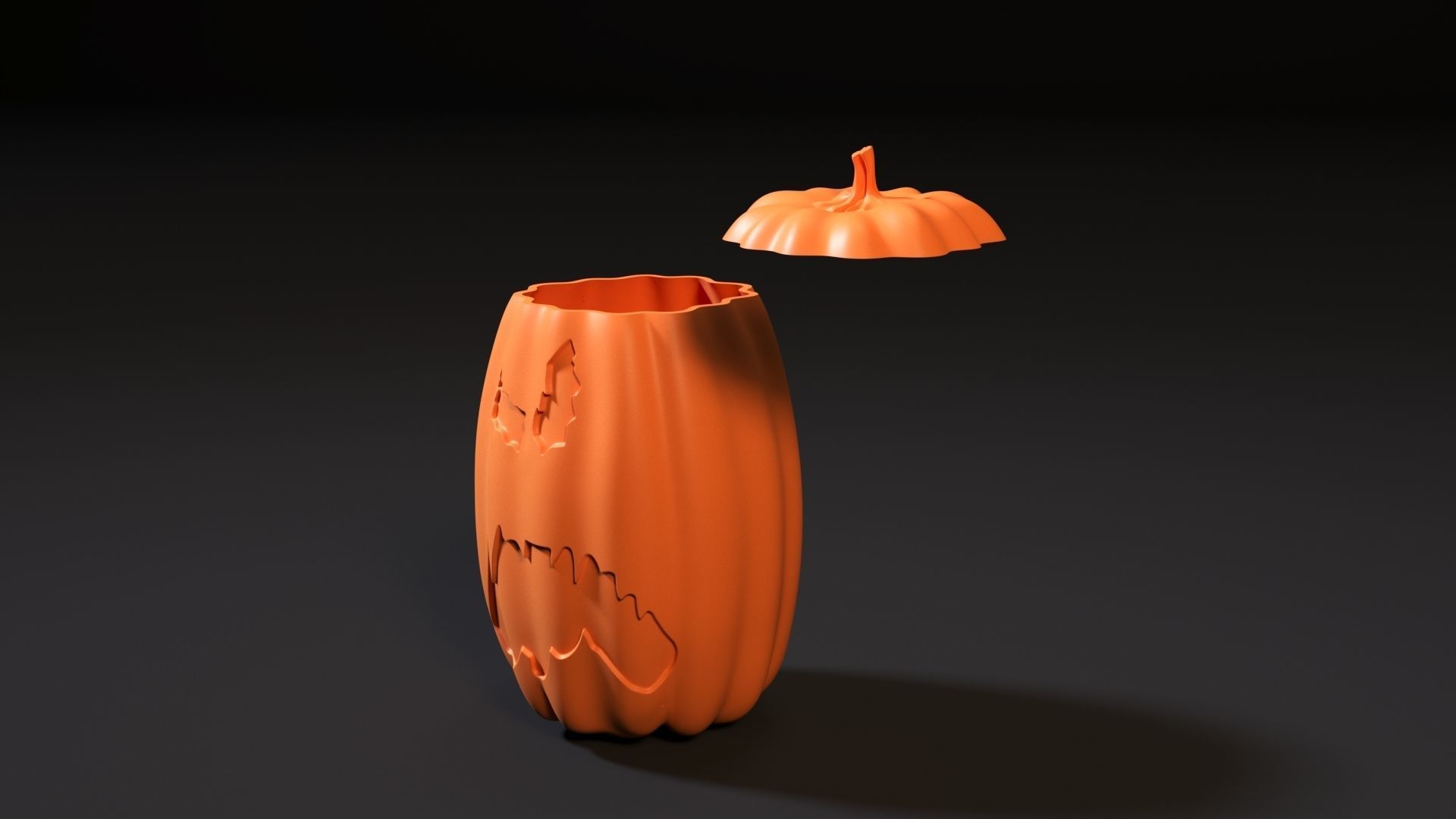 Halloween pumpkin 3D print model_2