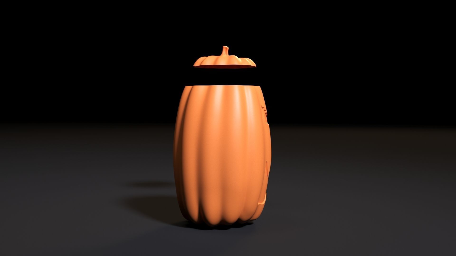 Halloween pumpkin 3D print model_7