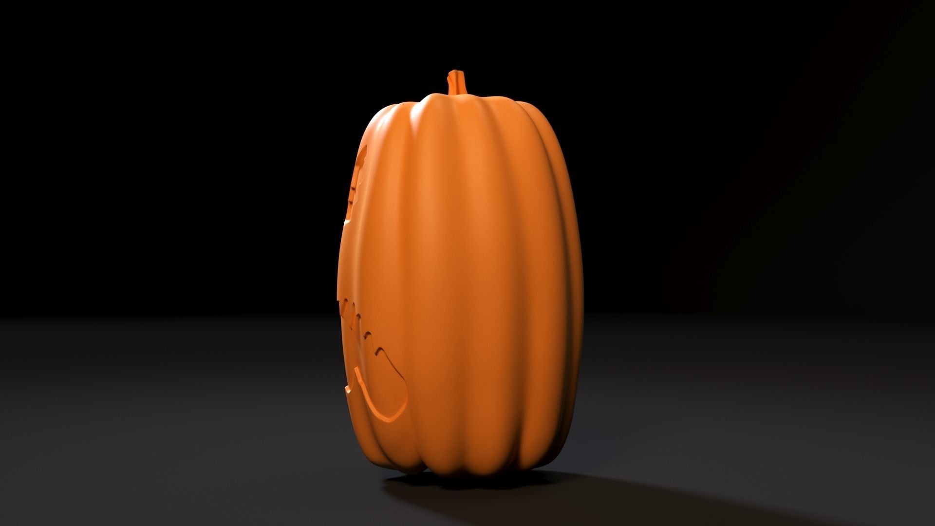 Halloween pumpkin 3D print model_12