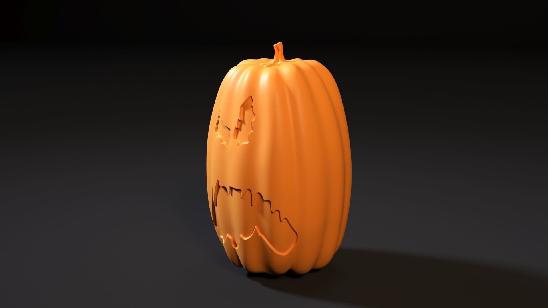 Halloween pumpkin 3D print model_11