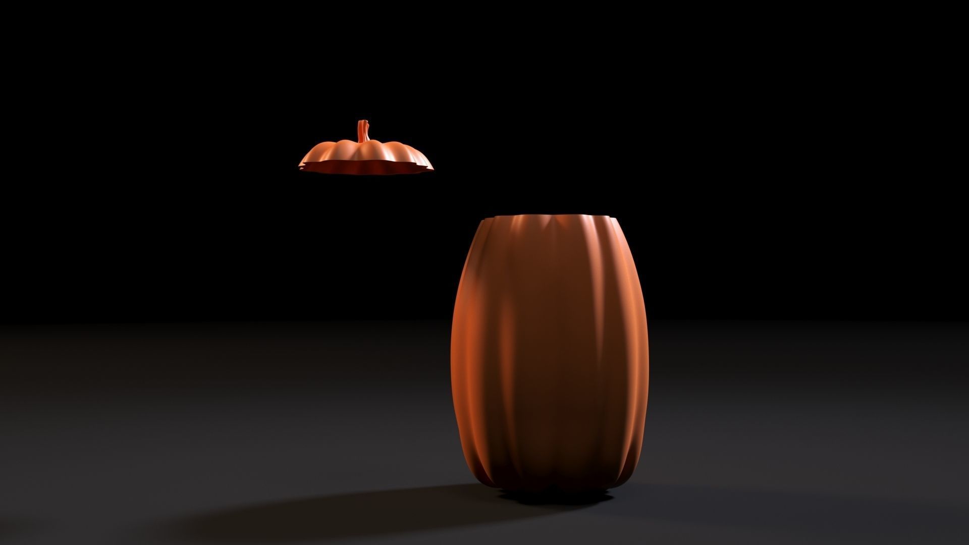 Halloween pumpkin 3D print model_5