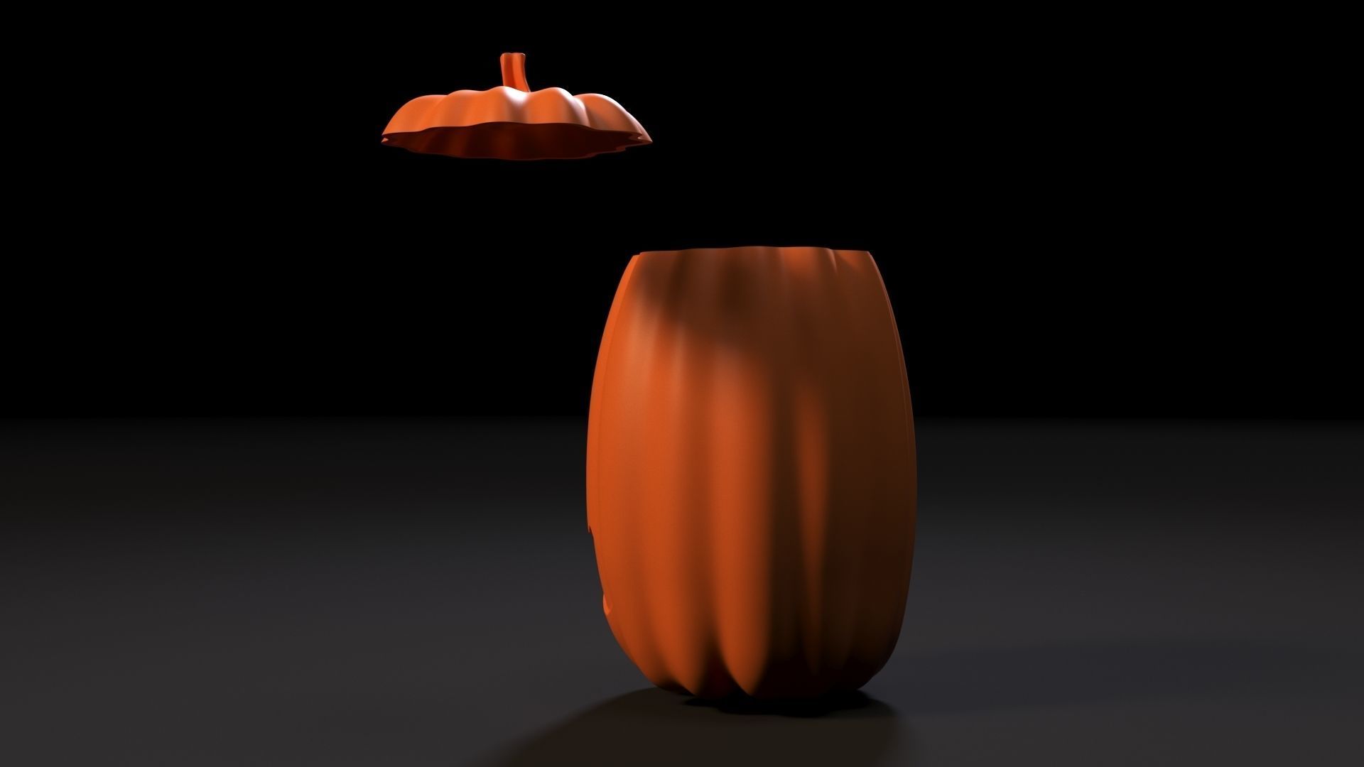 Halloween pumpkin 3D print model_4