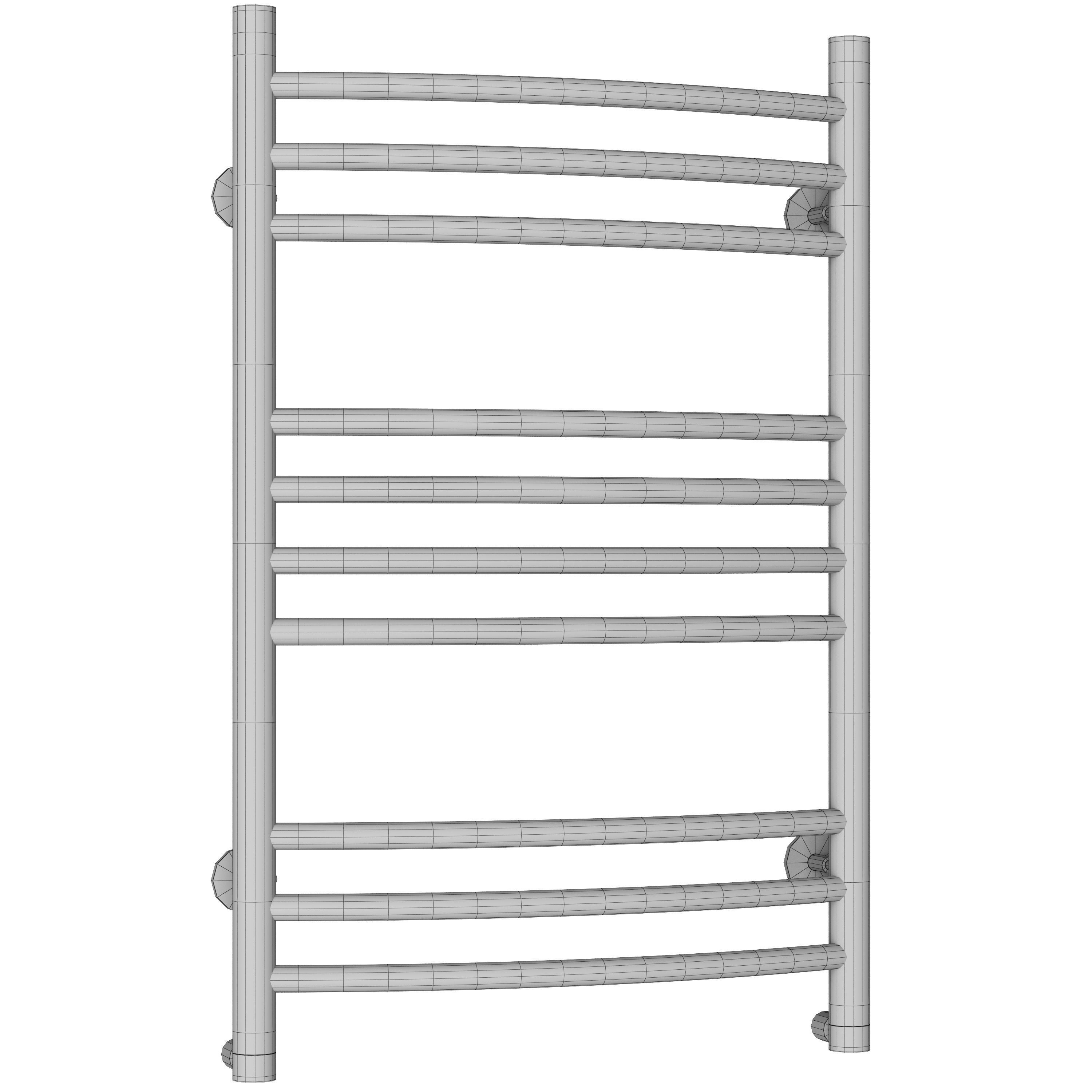Water heated towel rail Domoterm Calypso P10 50x80 chrome 3D model_2