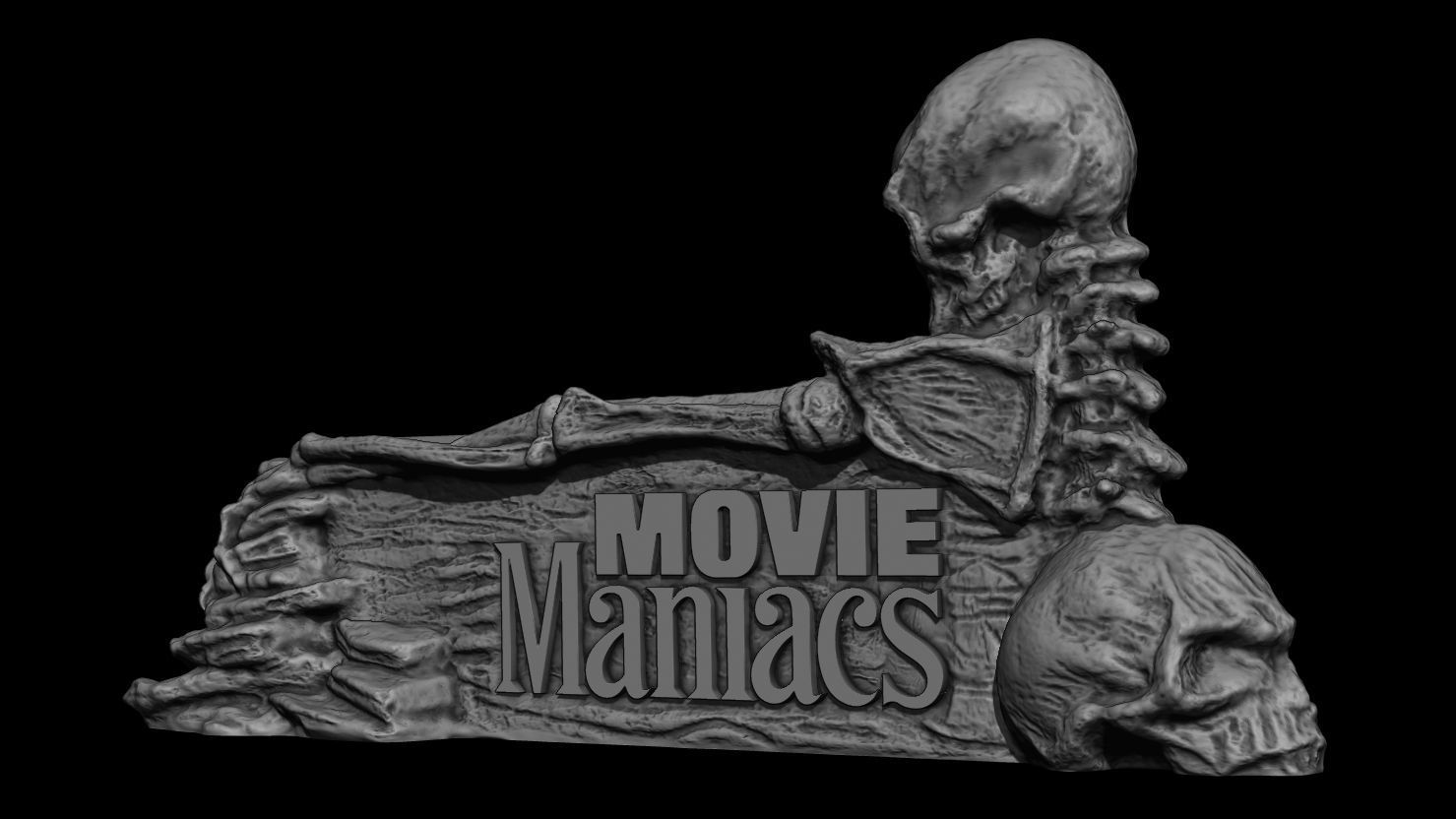 3D PRINTABLE MOVIE MANIACS SMALL POSTER STAND 3D print model_7