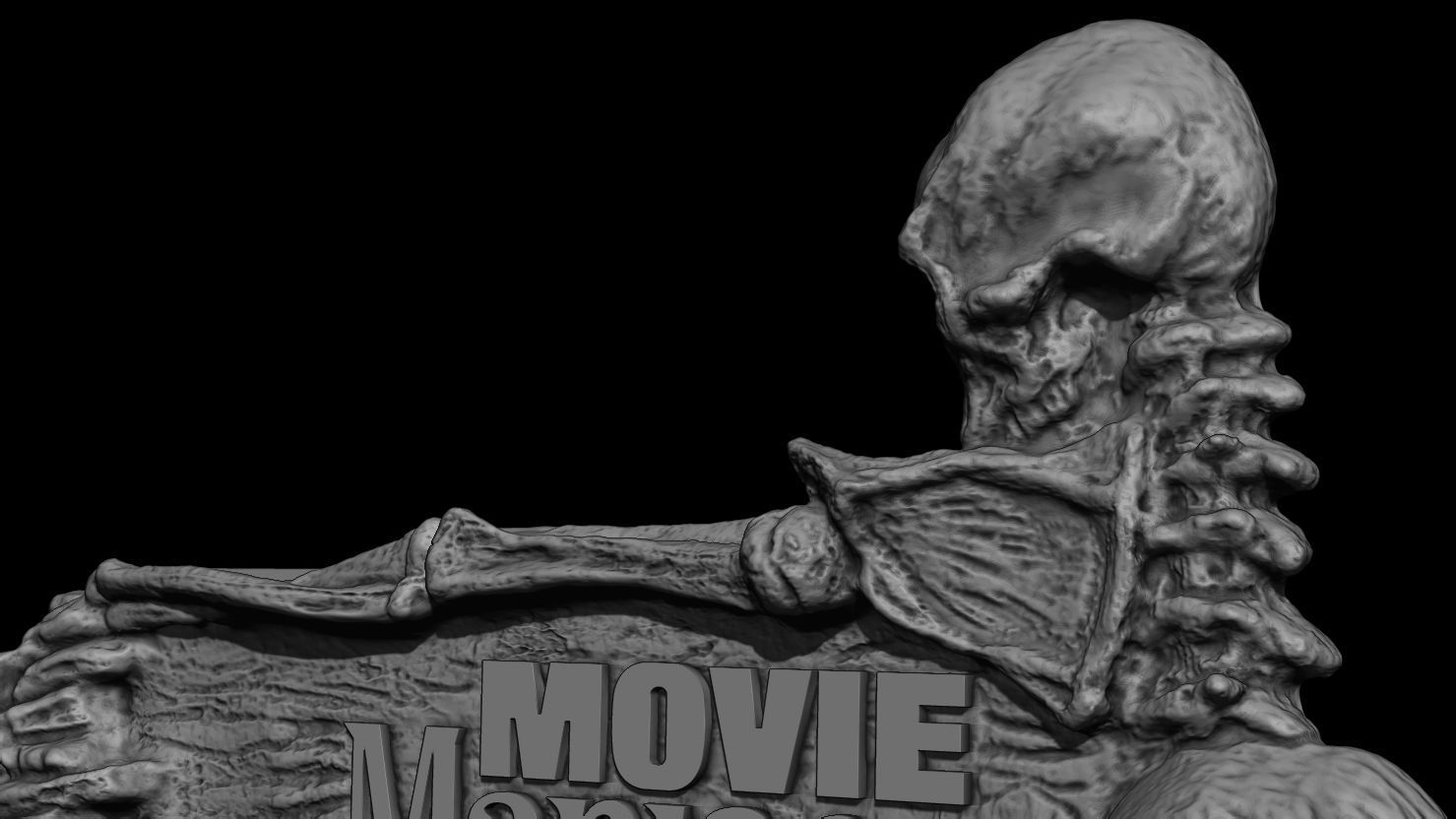 3D PRINTABLE MOVIE MANIACS SMALL POSTER STAND 3D print model_13