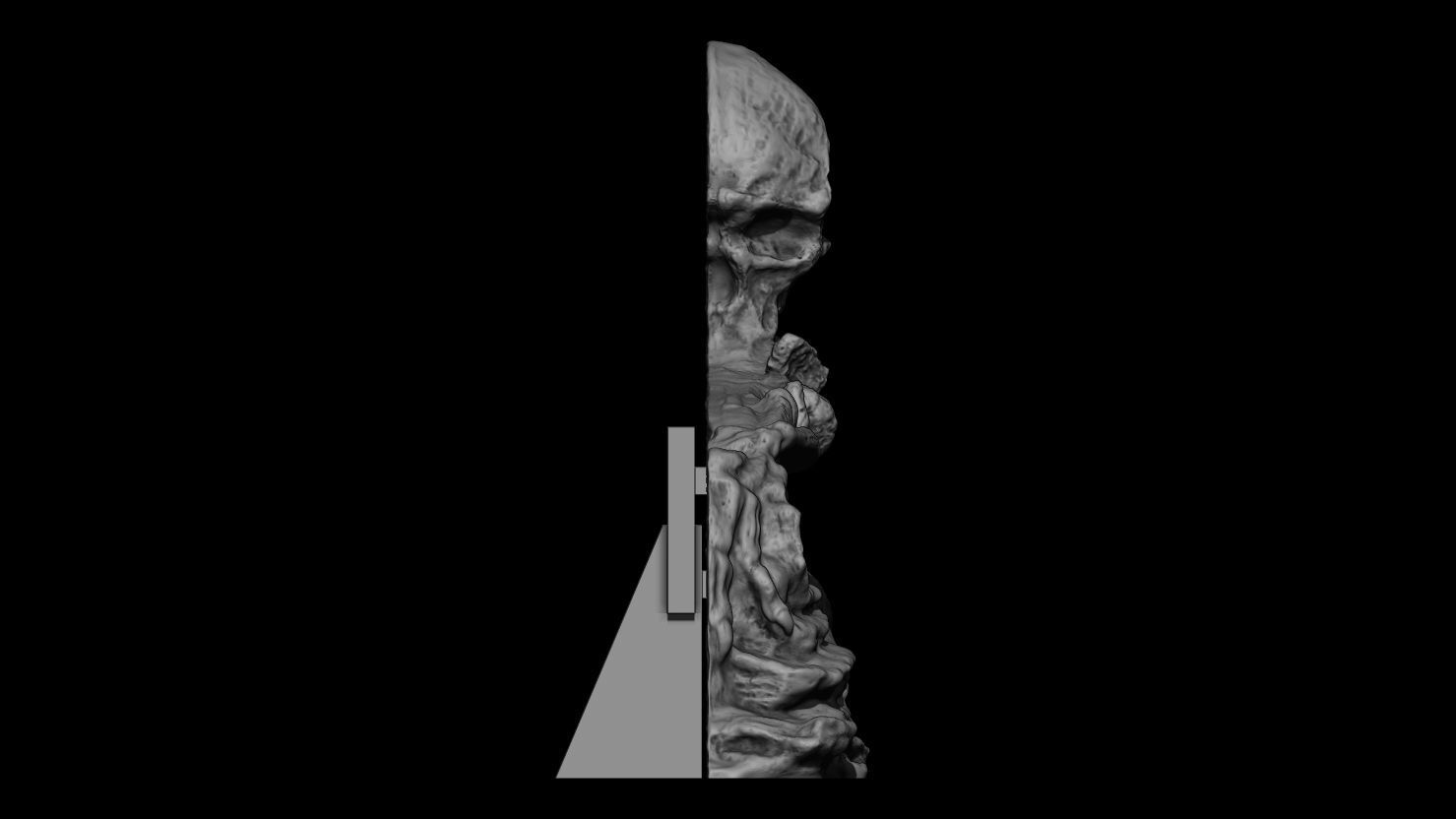 3D PRINTABLE MOVIE MANIACS SMALL POSTER STAND 3D print model_9