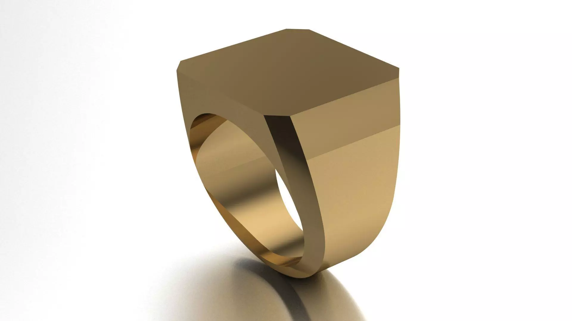 17 mm Signet Ring Eamradshape Pritable model 3dmodel US 7 3D print model_0