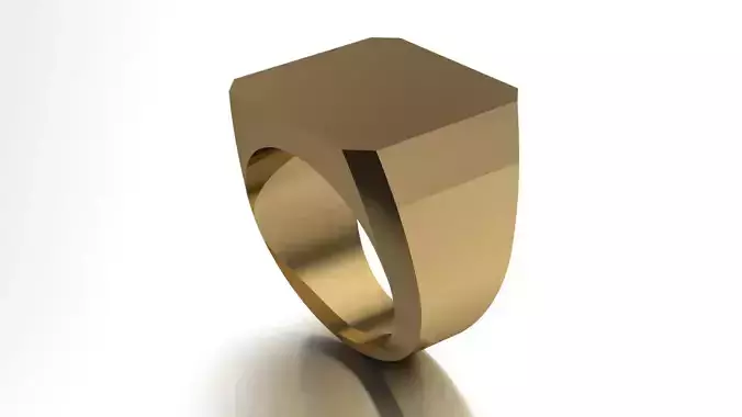 17 mm Signet Ring Eamradshape Pritable model 3dmodel US 7