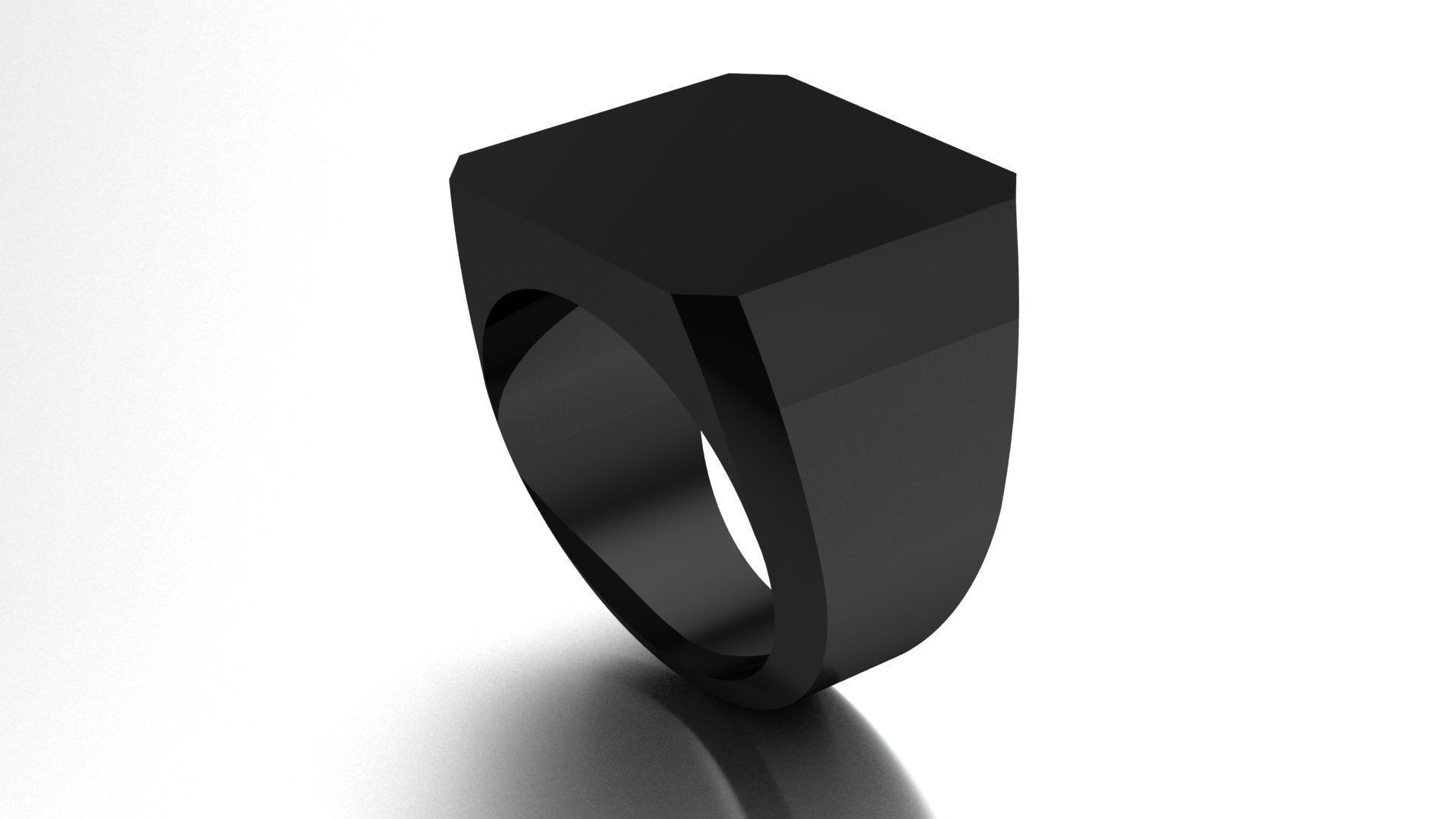 17 mm Signet Ring Eamradshape Pritable model 3dmodel US 7 3D print model_1
