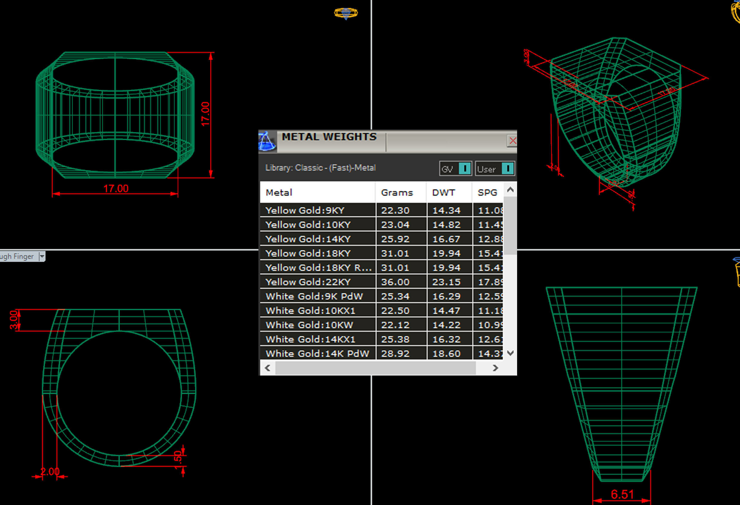 17 mm Signet Ring Eamradshape Pritable model 3dmodel US 7 3D print model_4