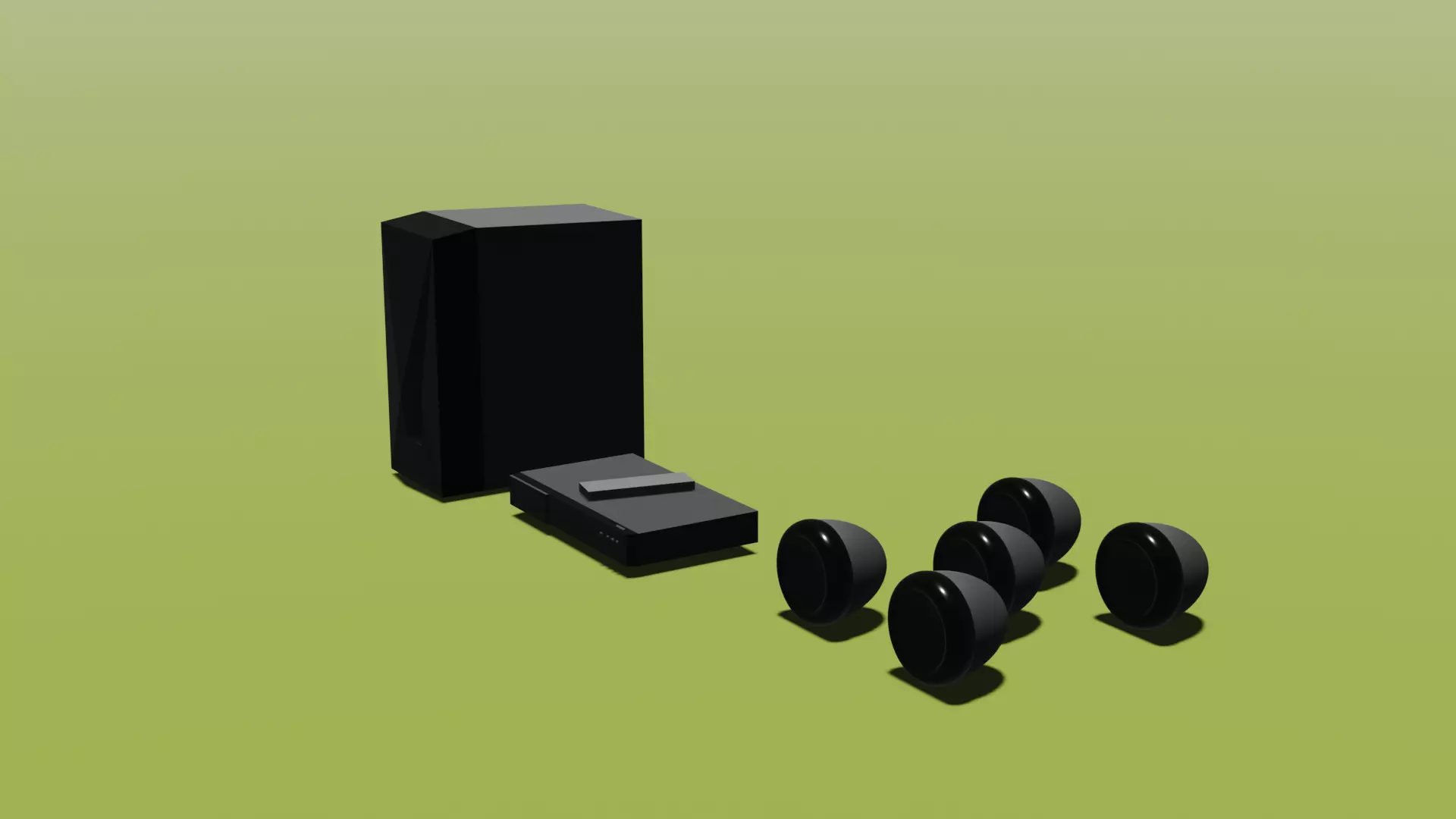 Roofer and mini speakers Free 3D model