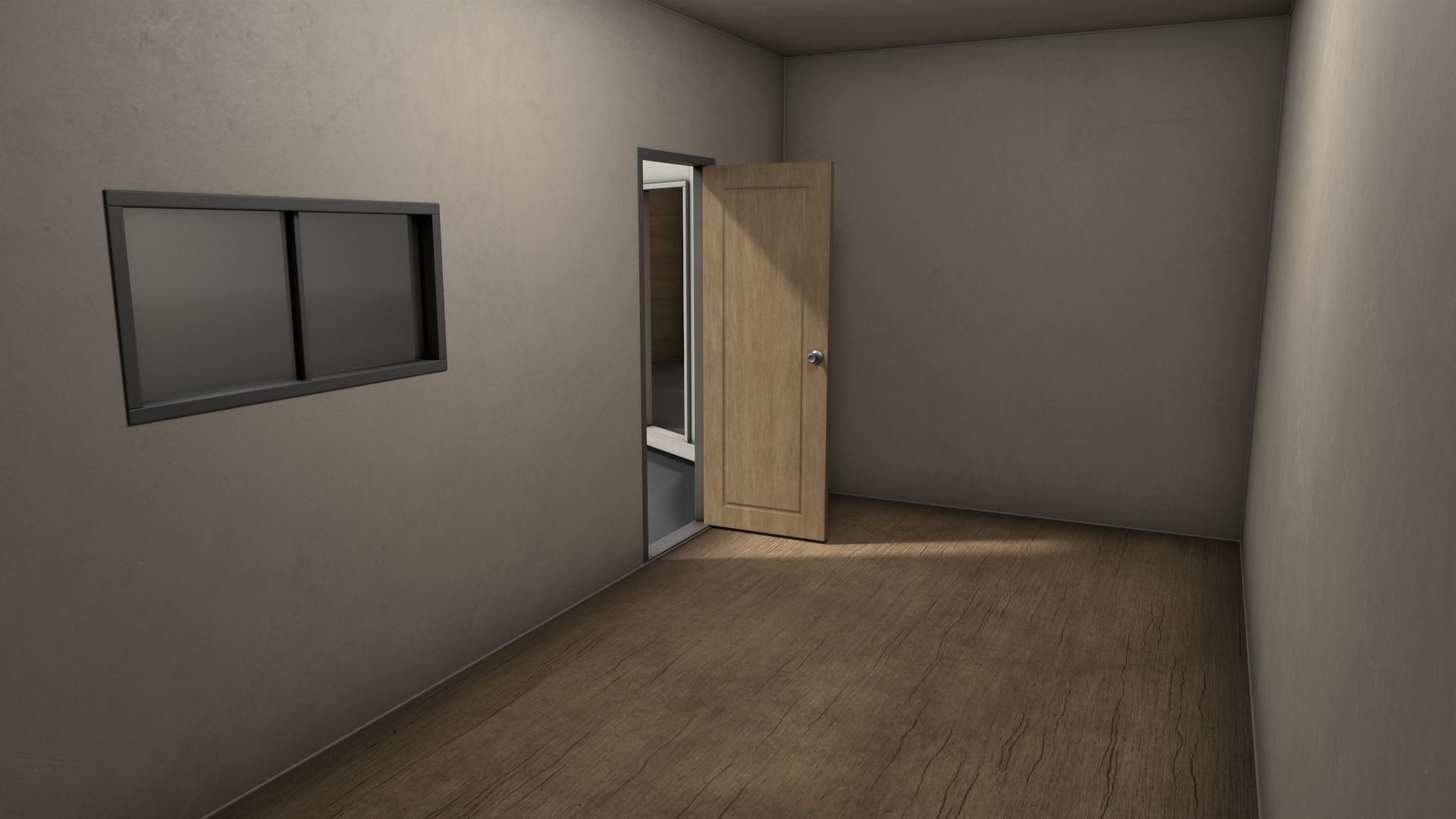 PBR Container House BB 20ft V1 Low-poly 3D model_14