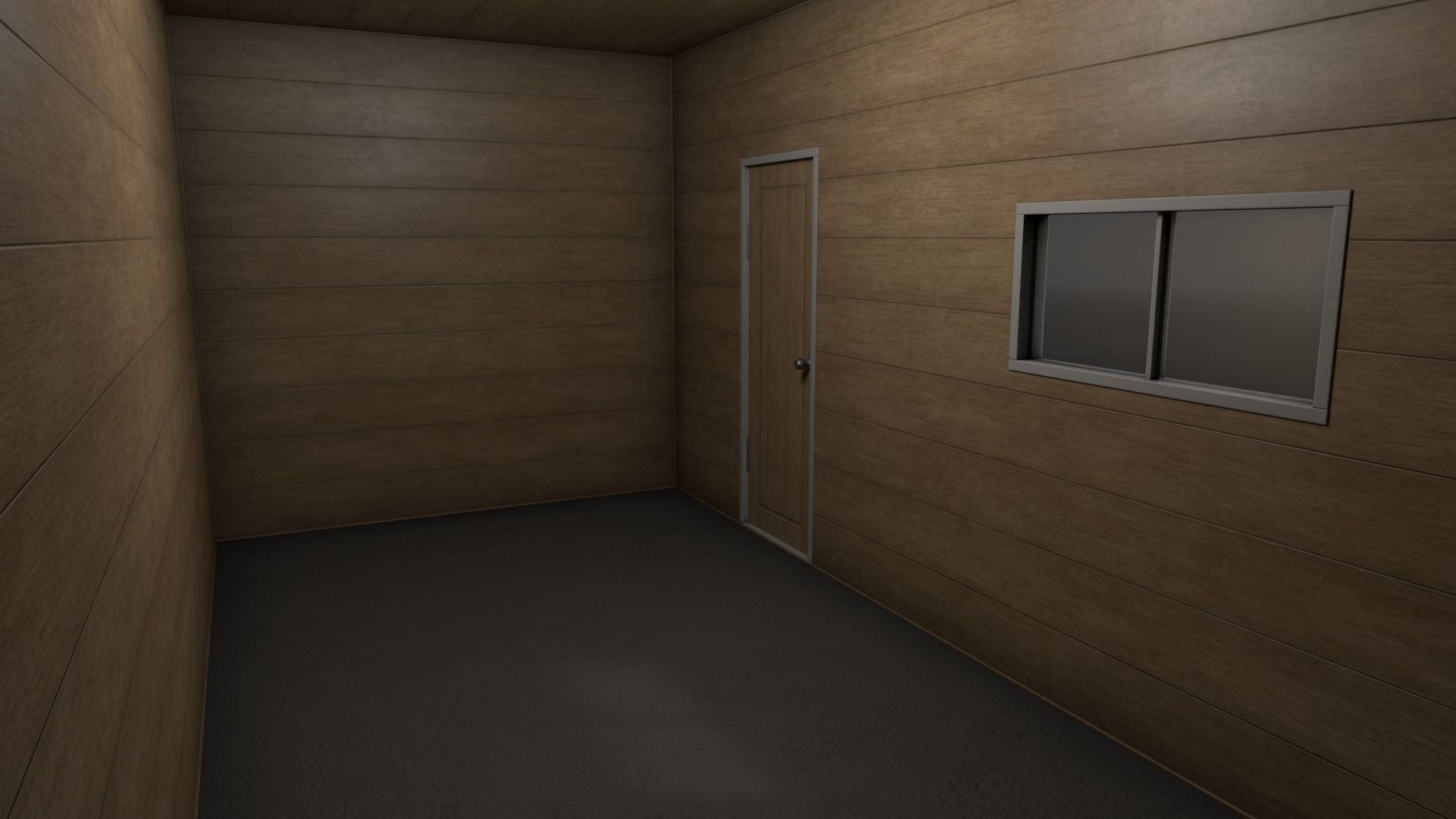 PBR Container House BB 20ft V1 Low-poly 3D model_16