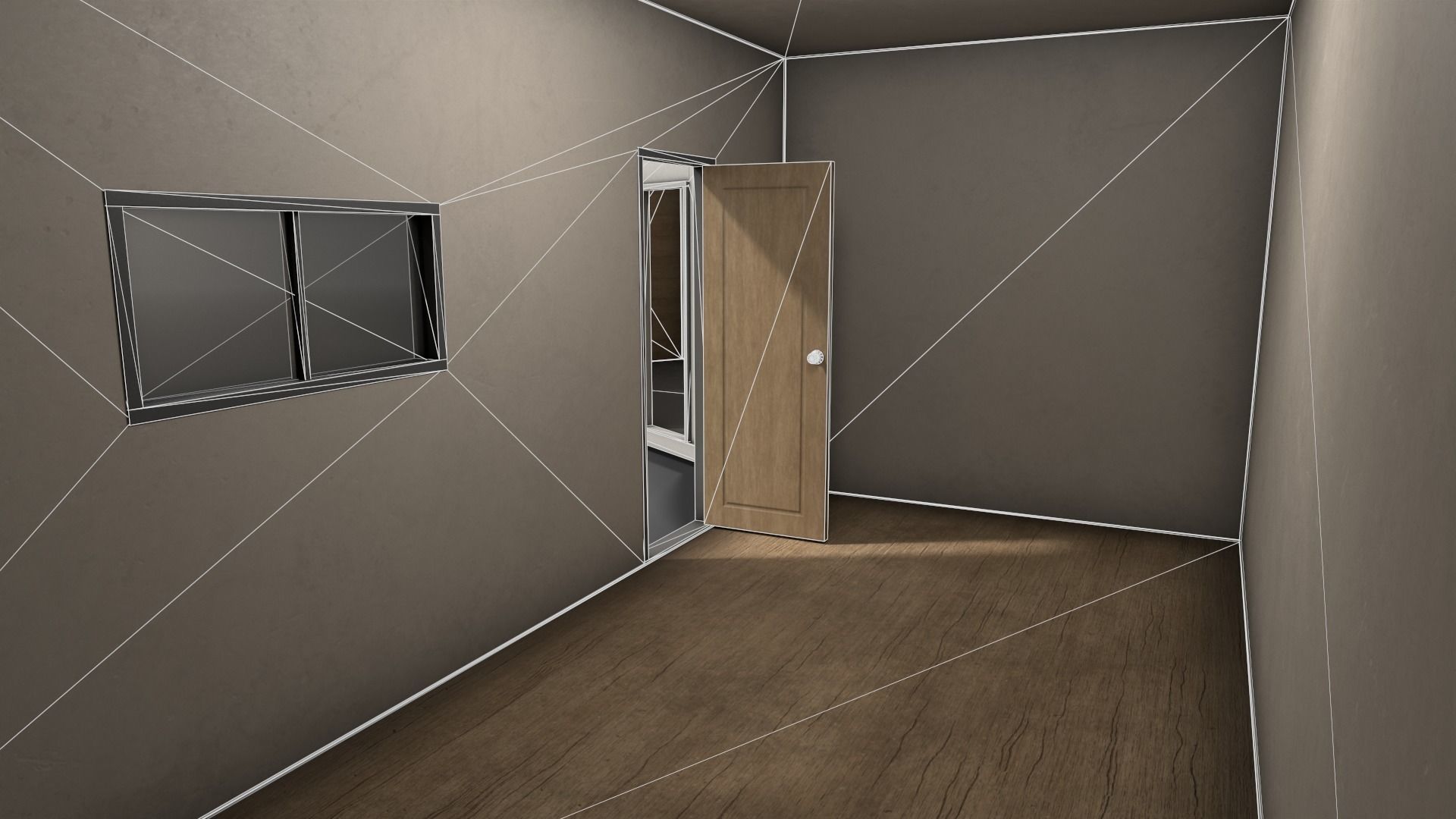 PBR Container House BB 20ft V1 Low-poly 3D model_15