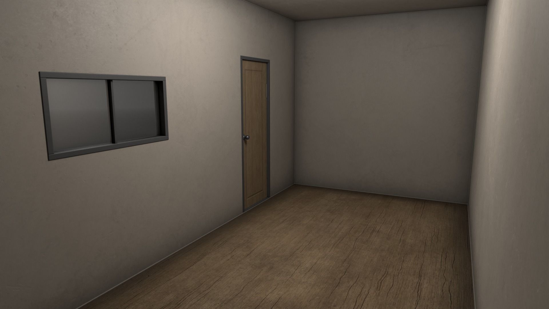 PBR Container House BB 20ft V1 Low-poly 3D model_13