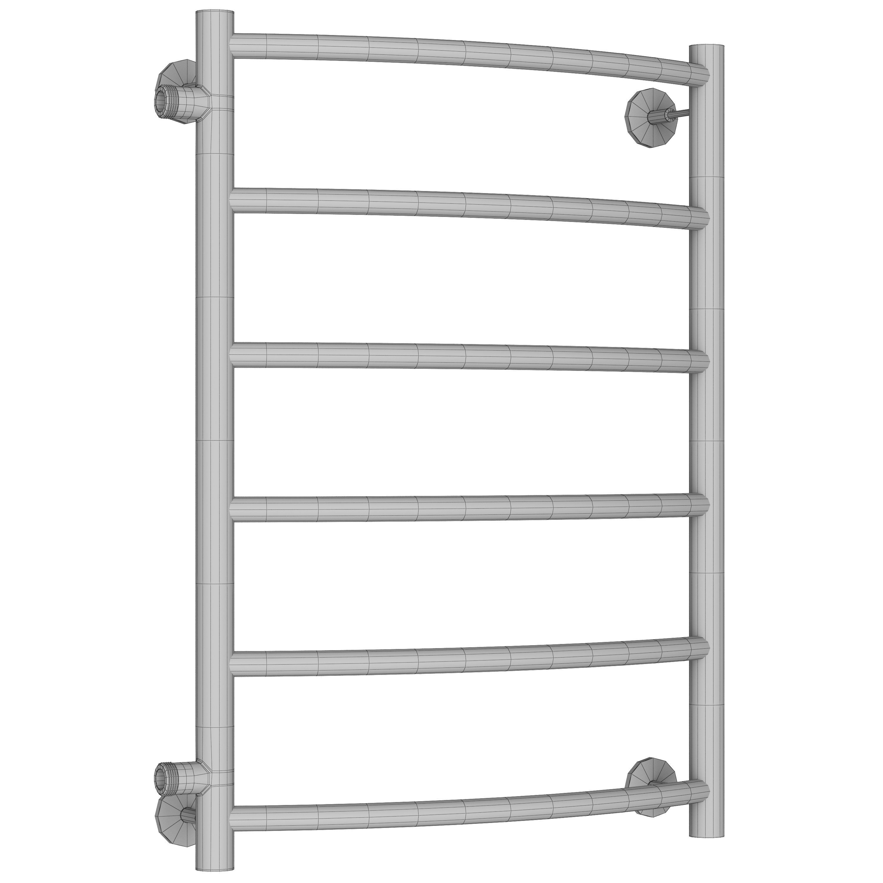 Water heated towel rail Indigo Arc LASW70-30-bp-60 3D model_2