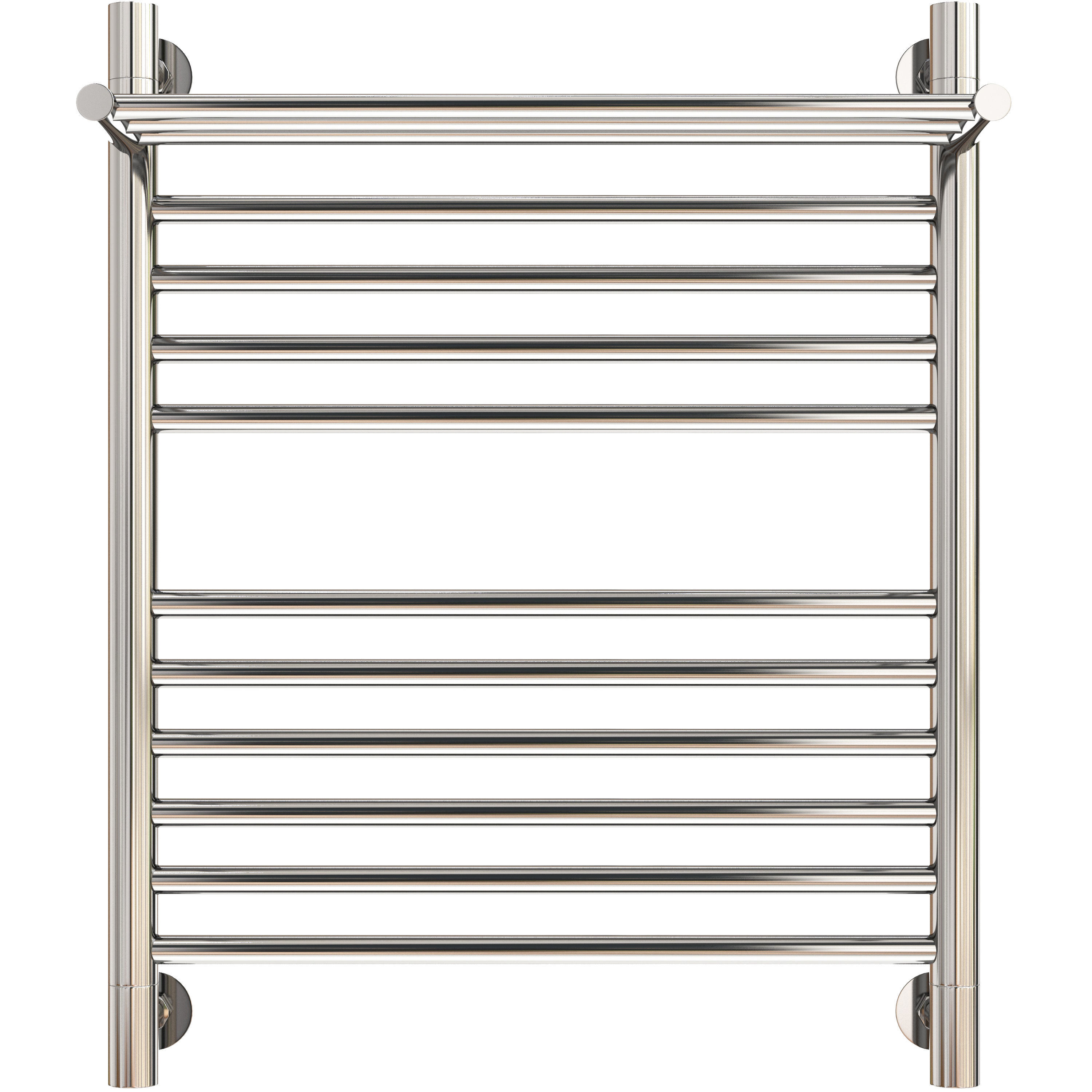 Water heated towel rail Sunerzha Bogema 60x50 with shelf straigh 3D model_1