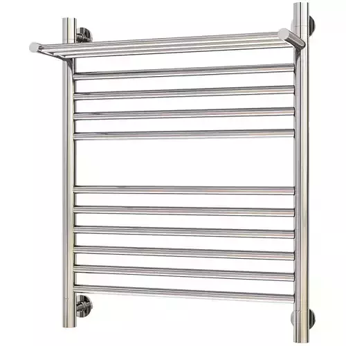 Water heated towel rail Sunerzha Bogema 60x50 with shelf straigh 3D model