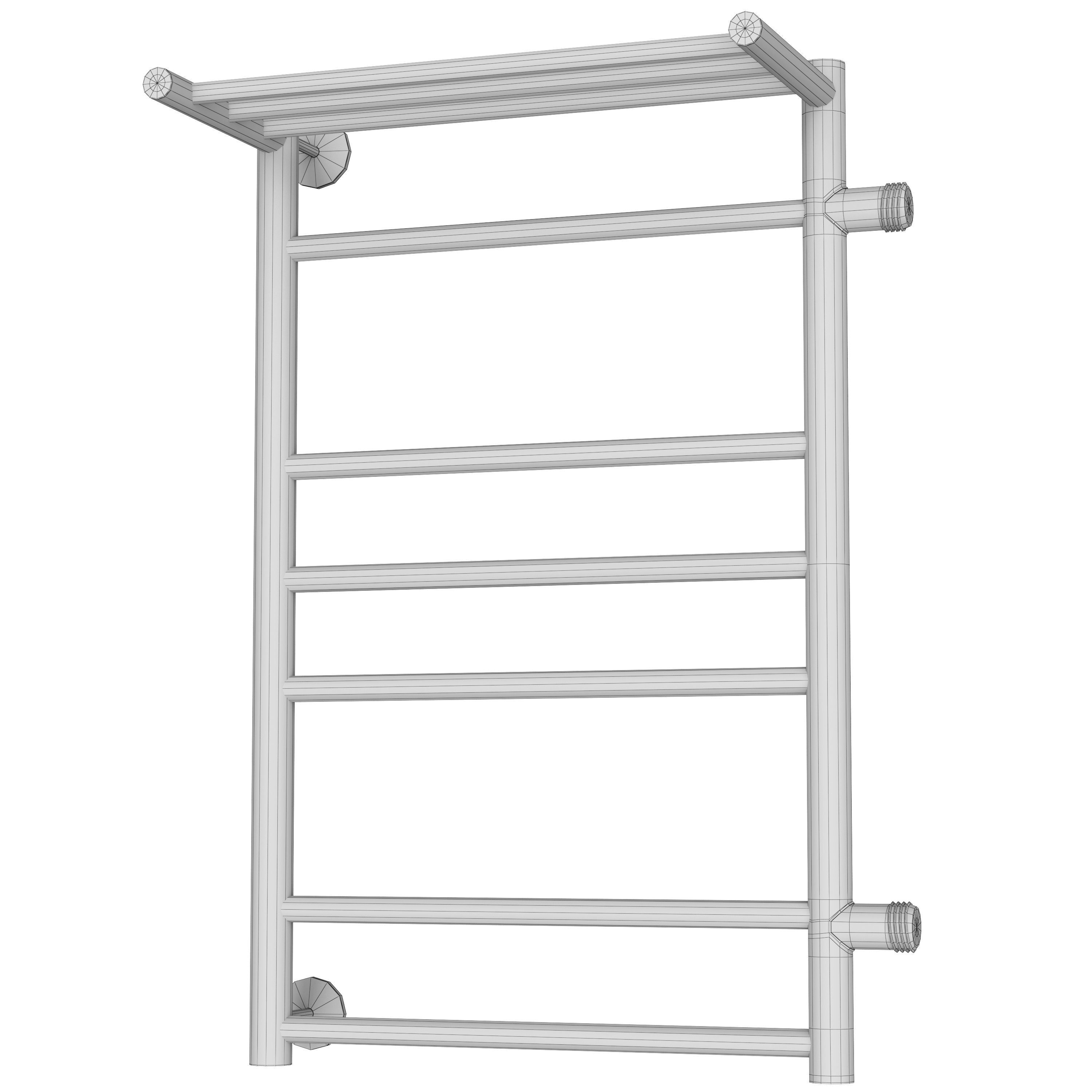 Water heated towel rail Trugor LC Aspect PM 3 R 50x80x50 with 3D model_2