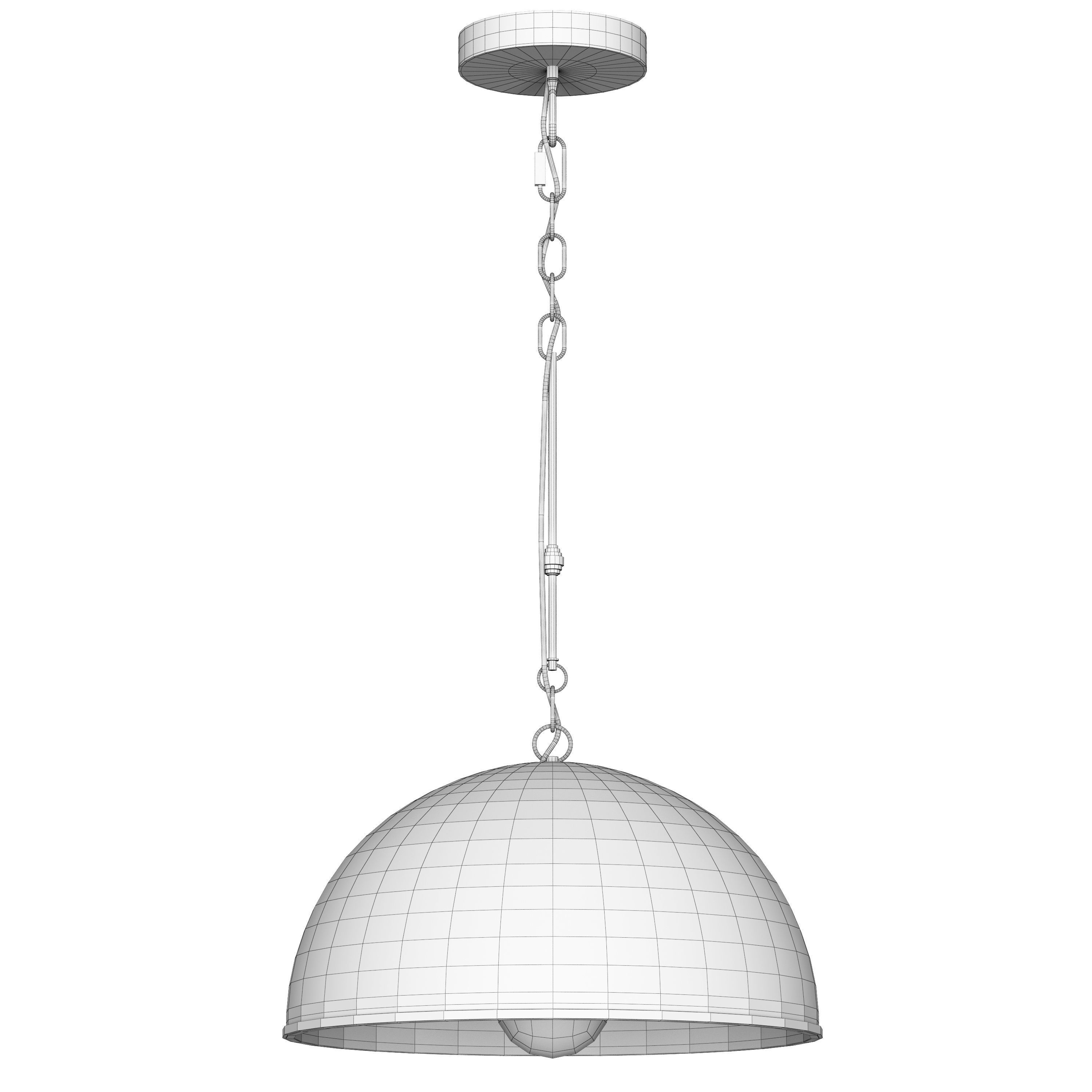 Watley Dome Pendant 3D model_4