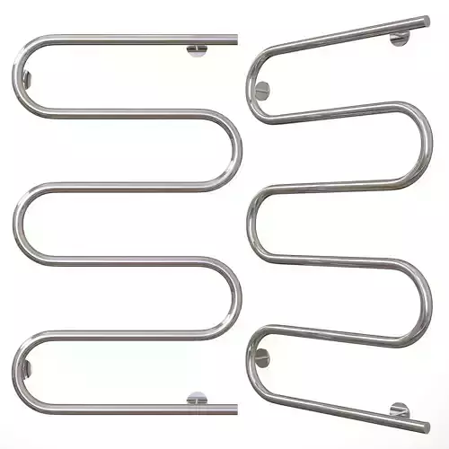 Electric towel rail Terminus W shaped 600x800