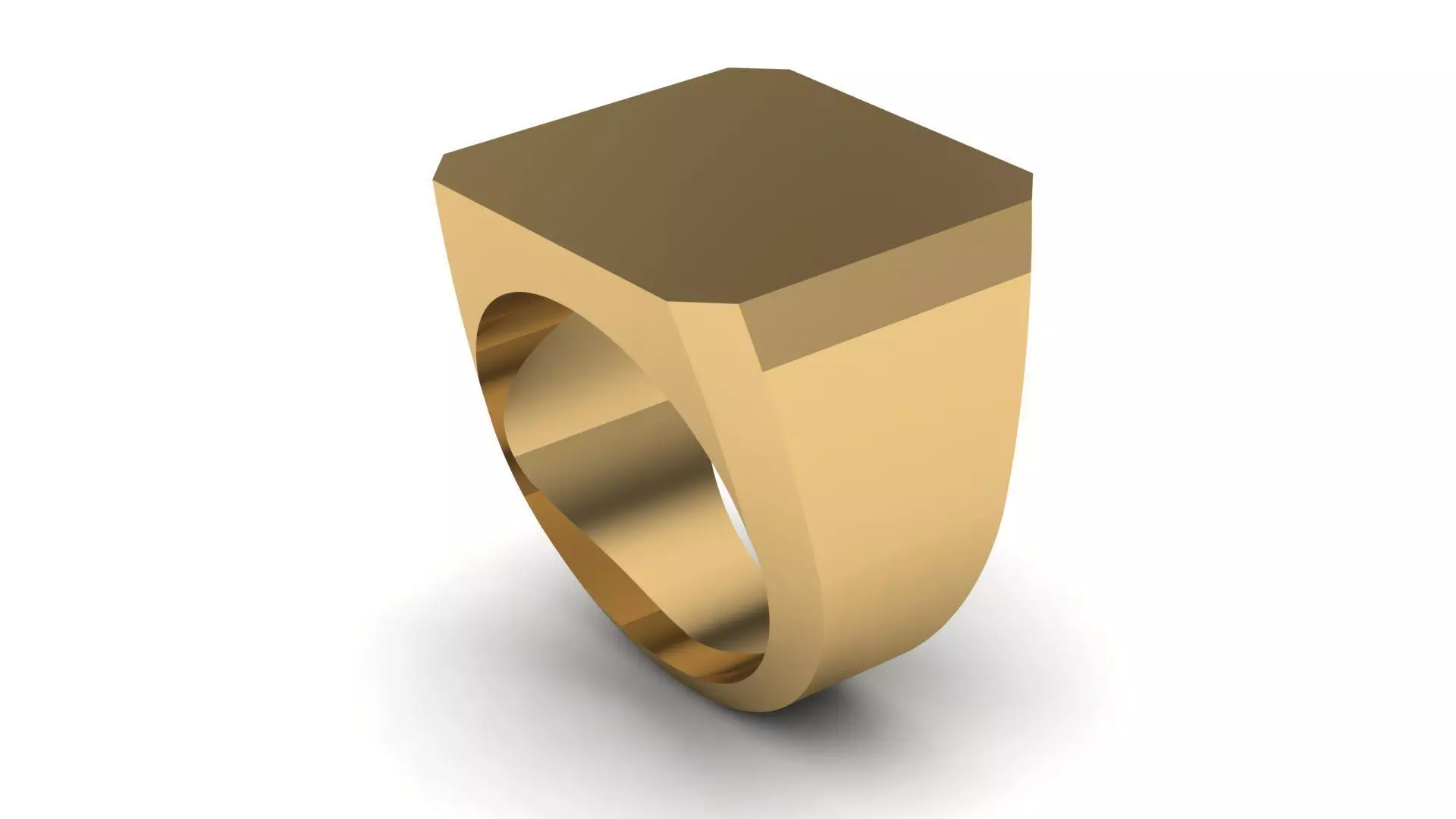 19 mm Signet Ring Eamradshape Pritable model 3dmodel US 7 3D print model_0