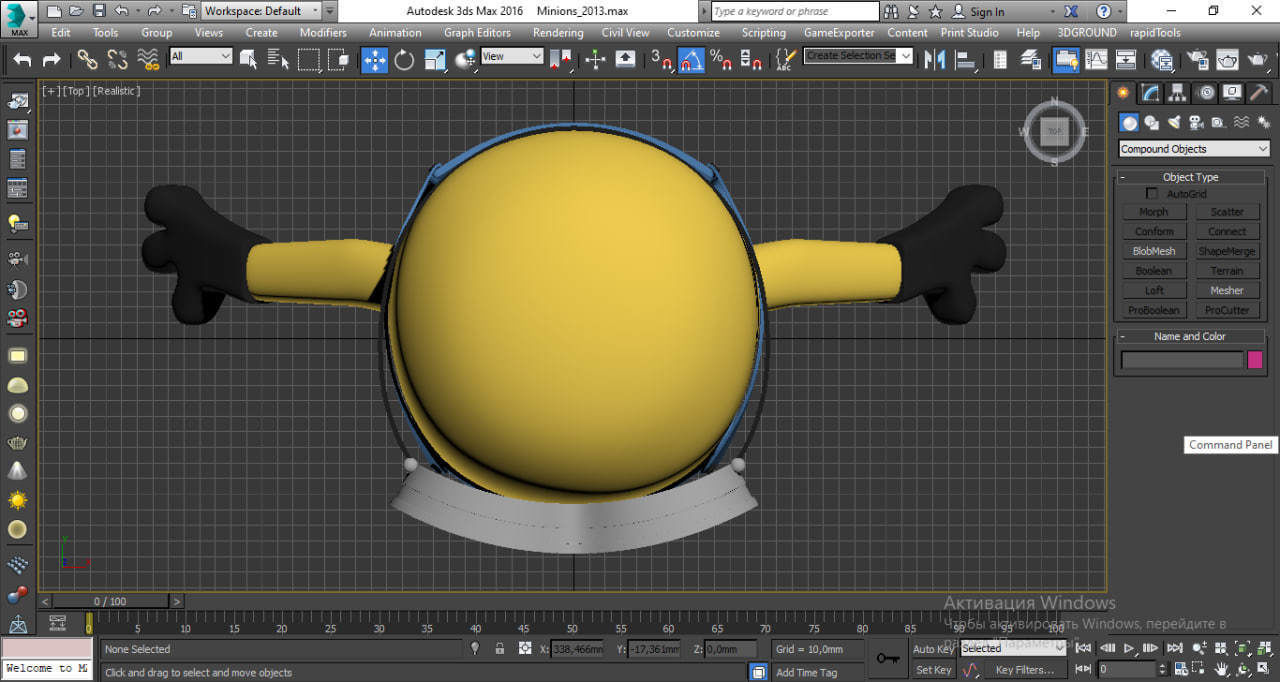 Minions Low-poly 3D model_3