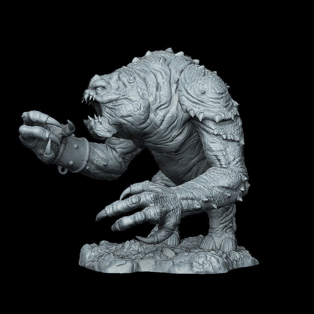 Rancor from Return Of The Jedi - 3D Printable 3D print model_4