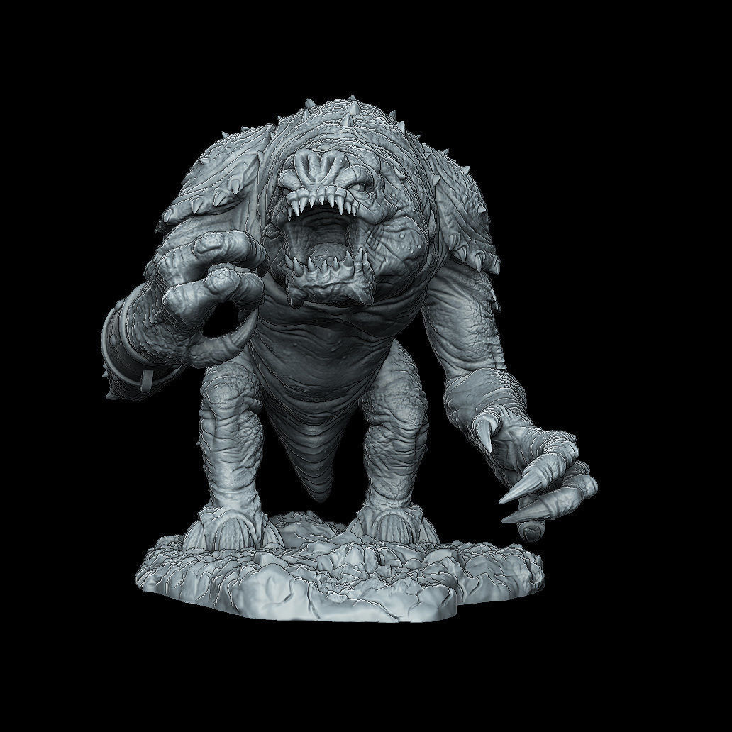 Rancor from Return Of The Jedi - 3D Printable 3D print model_1