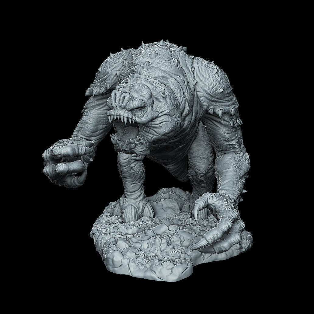 Rancor from Return Of The Jedi - 3D Printable 3D print model_3