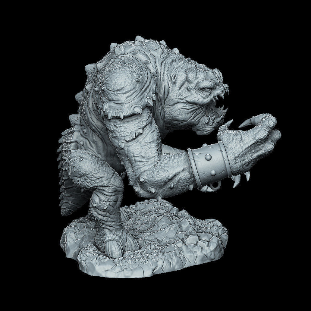 Rancor from Return Of The Jedi - 3D Printable 3D print model_5