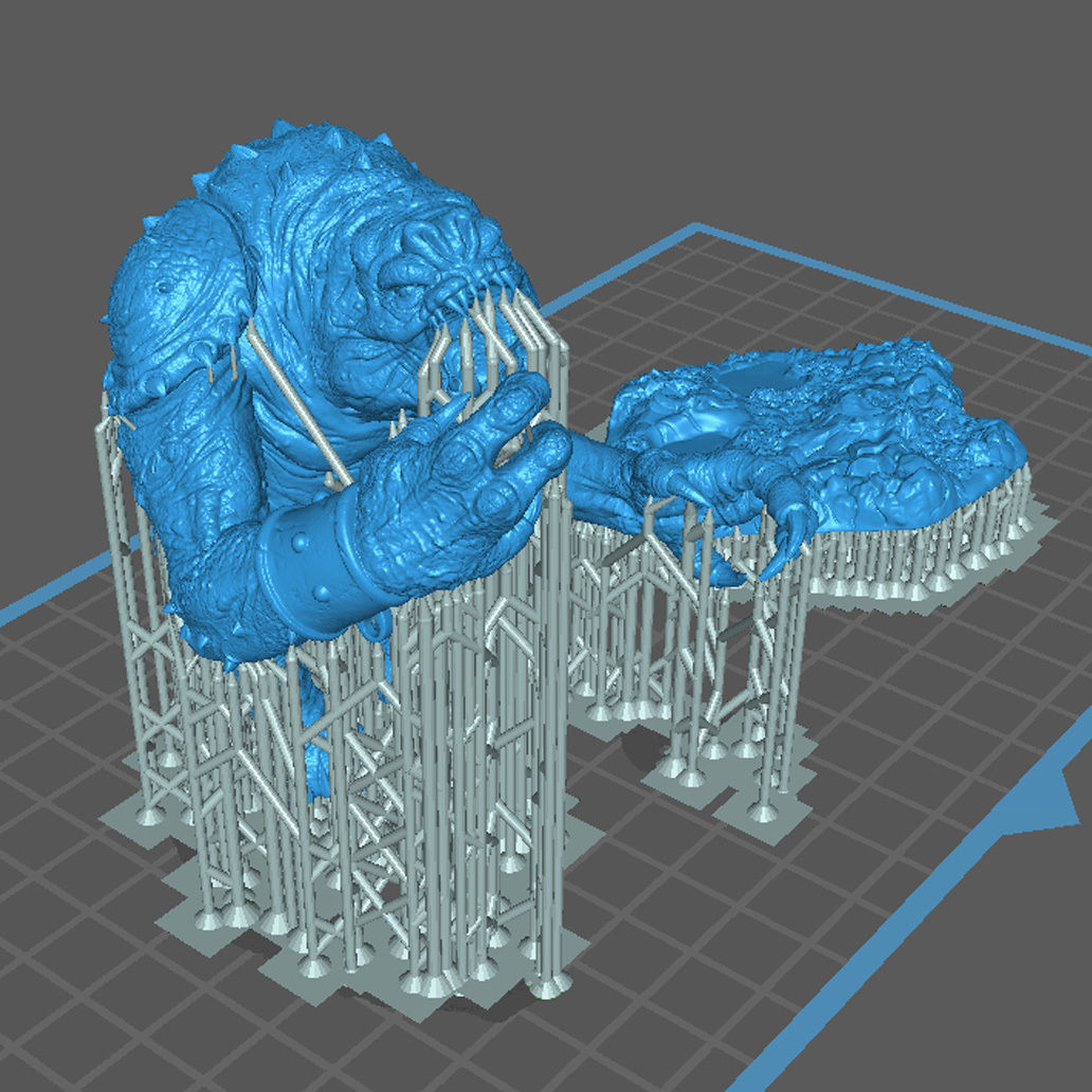 Rancor from Return Of The Jedi - 3D Printable 3D print model_8