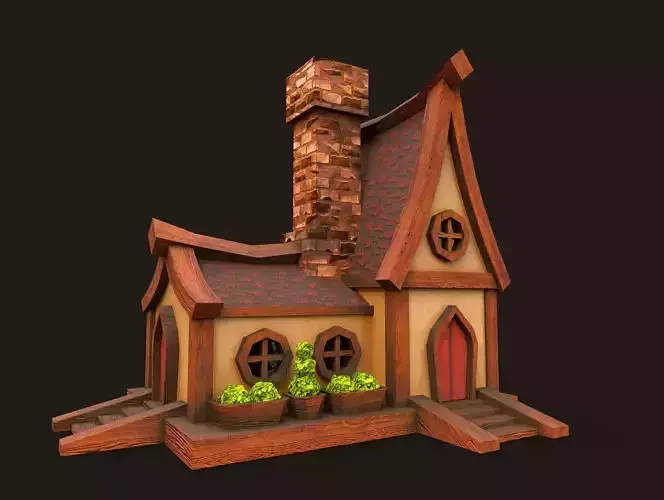Lowpoly fantasy house