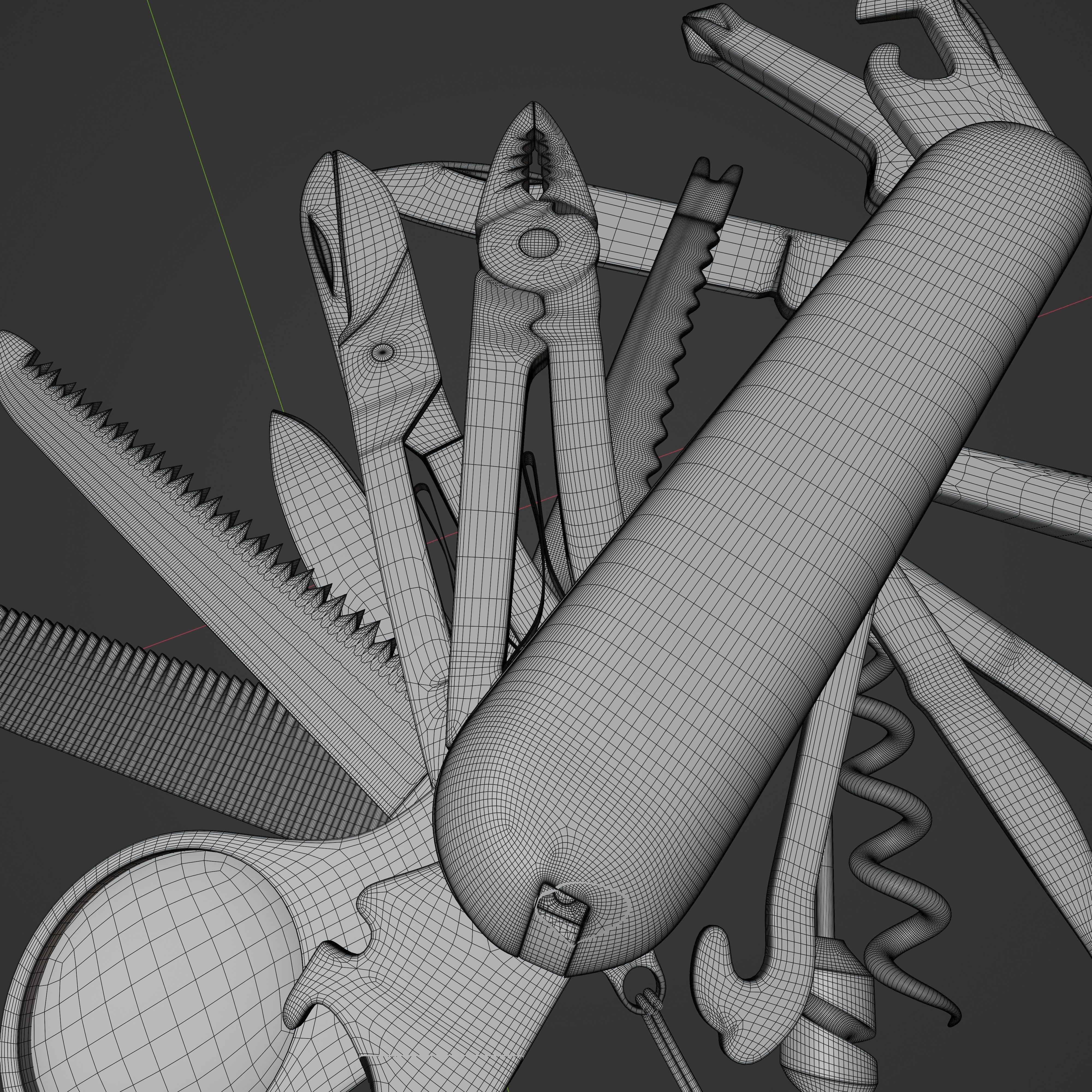 Victorinox SwissChamp Red 1 6795 3D Model 3D model_4