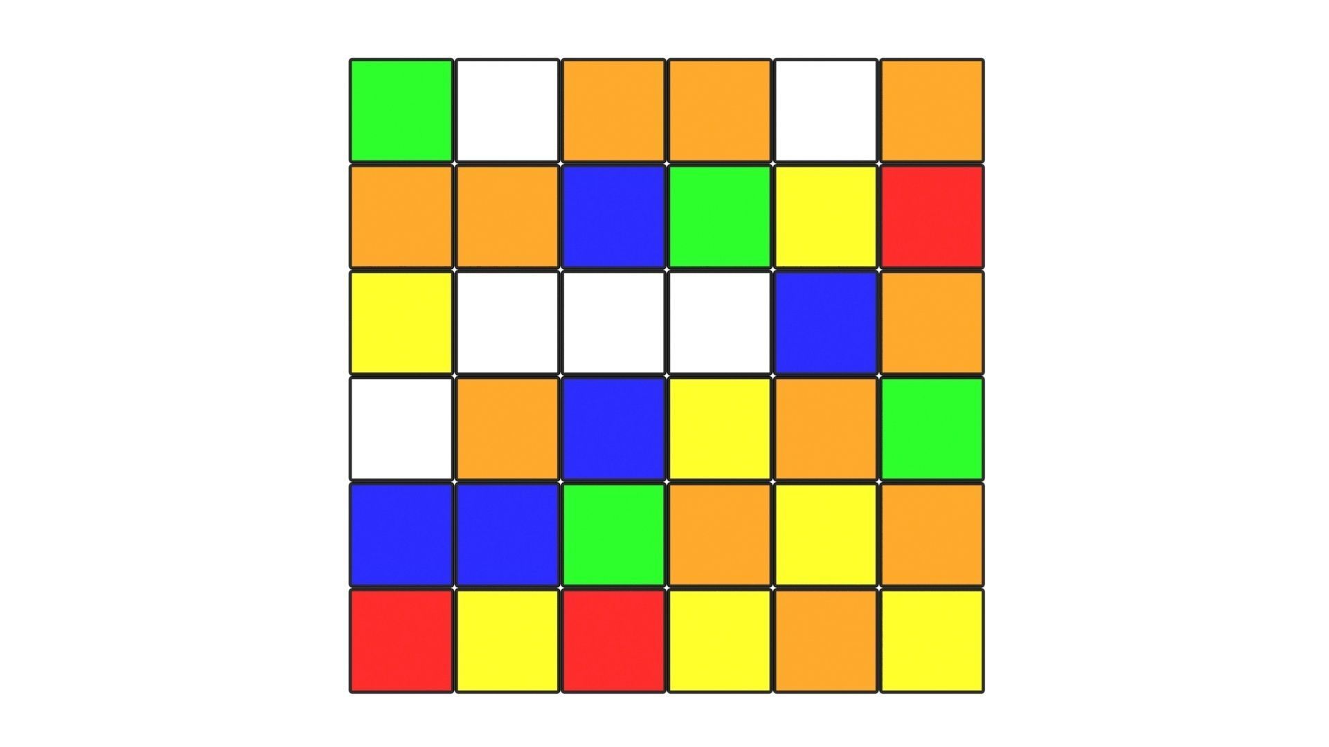 Rubiks Cube 6x6x6 3D model_6
