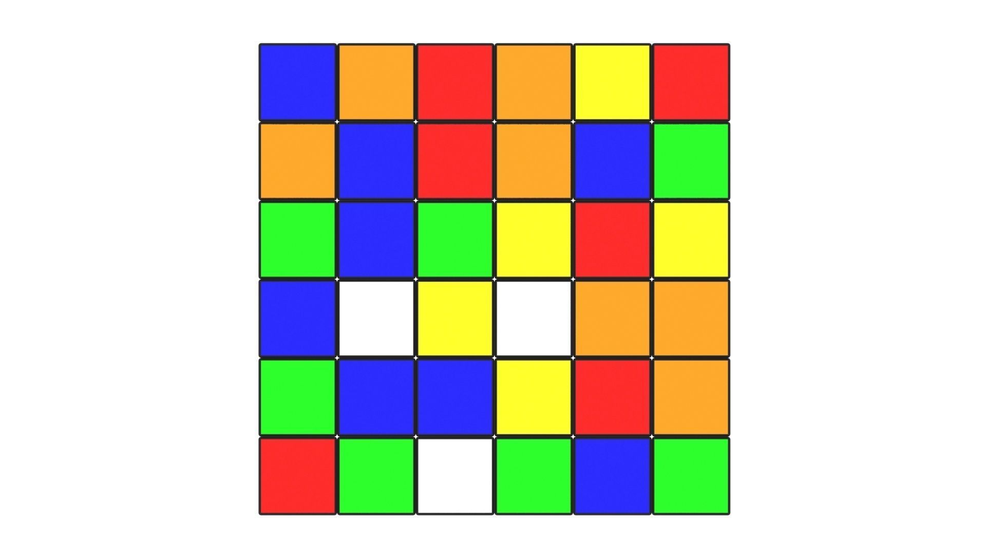 Rubiks Cube 6x6x6 3D model_8