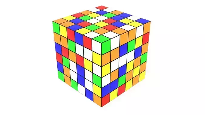 Rubiks Cube 6x6x6 3D model