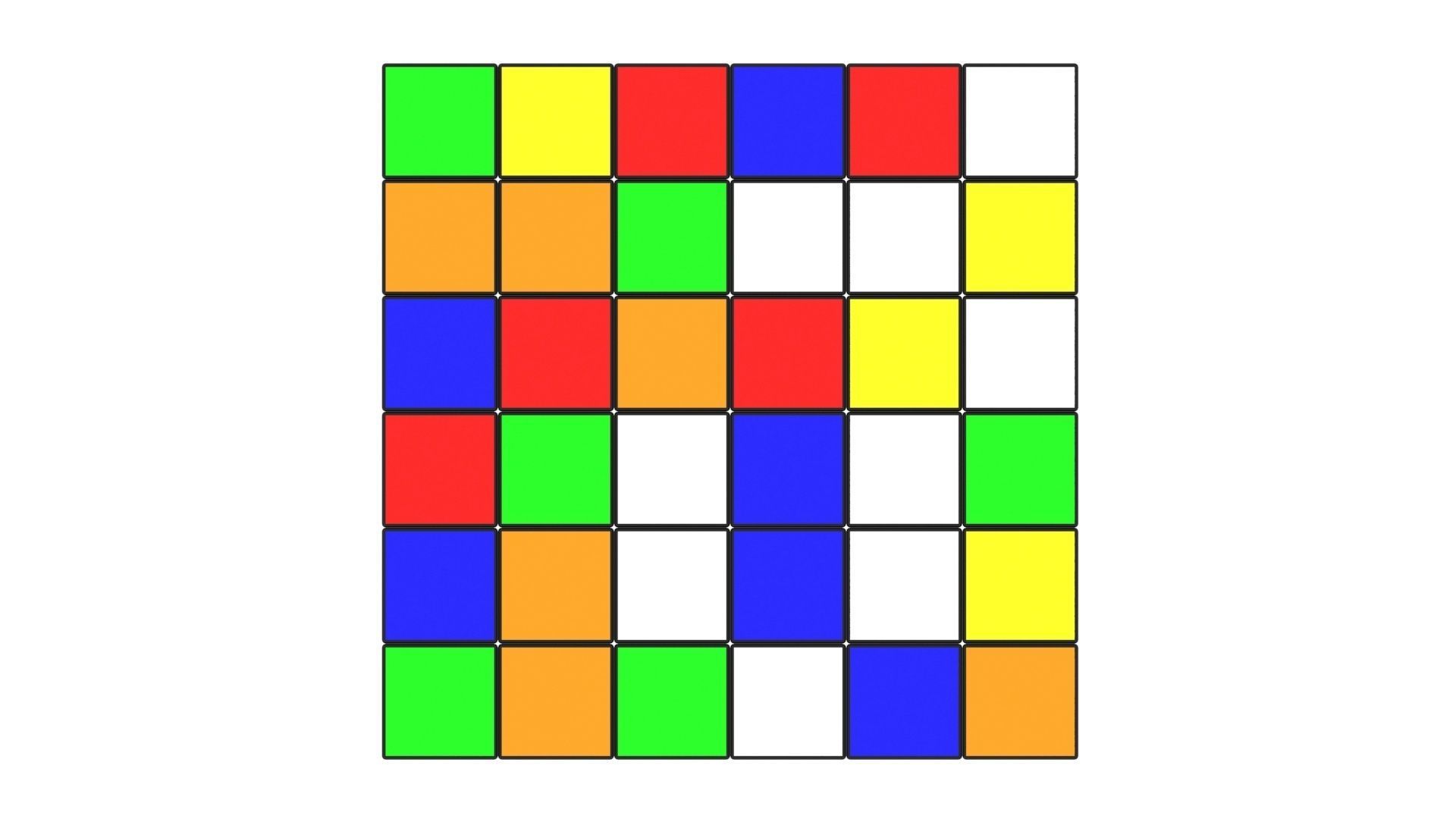 Rubiks Cube 6x6x6 3D model_7