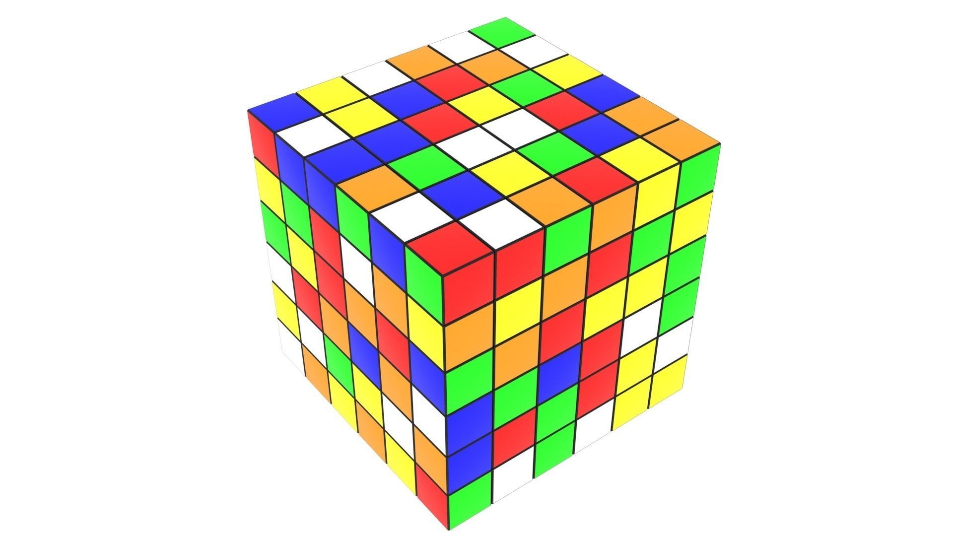 Rubiks Cube 6x6x6 3D model_2