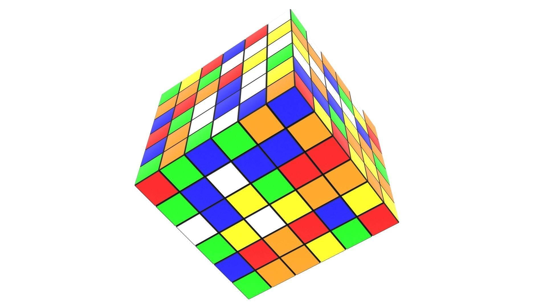 Rubiks Cube 6x6x6 3D model_4