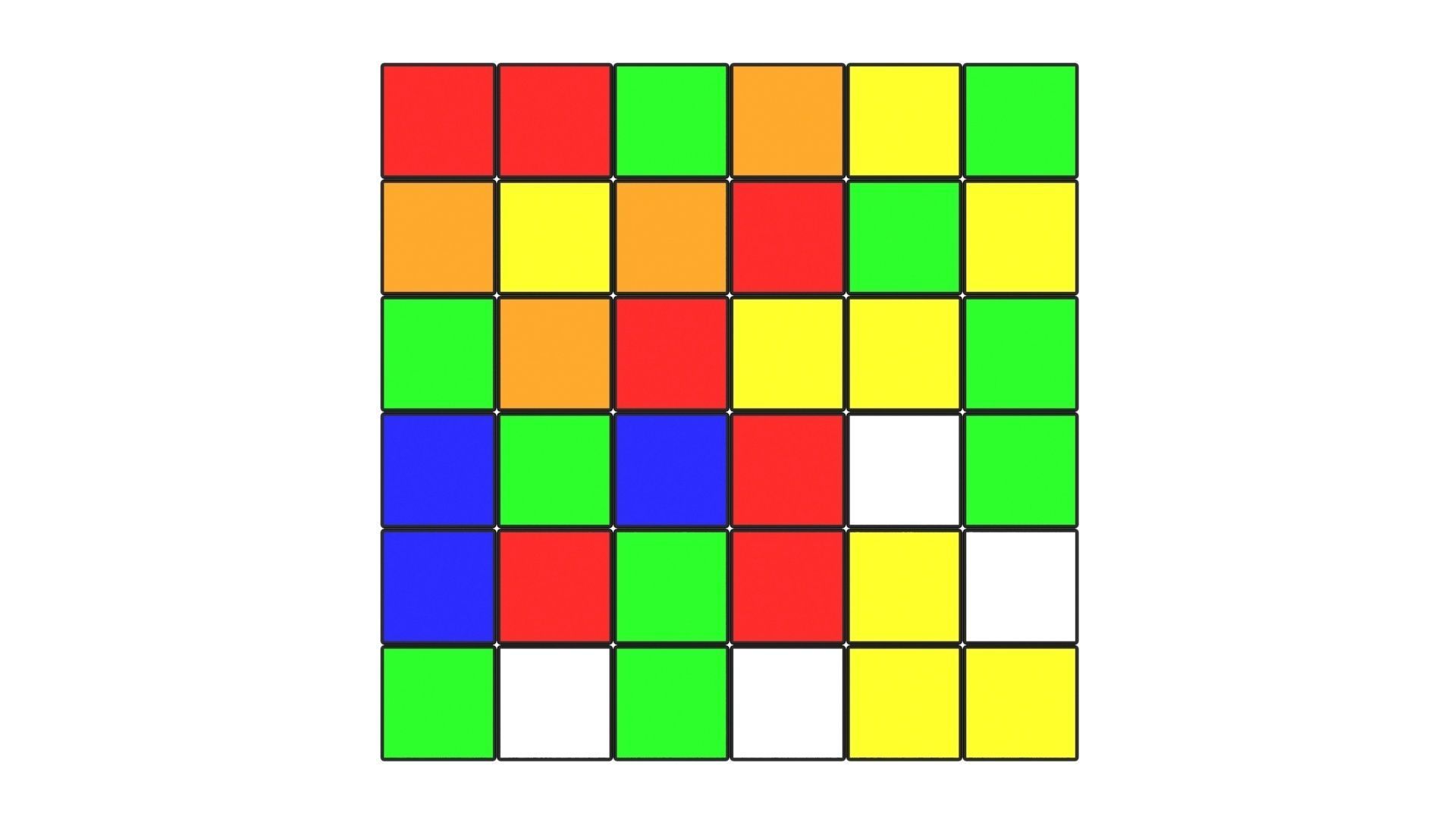 Rubiks Cube 6x6x6 3D model_9