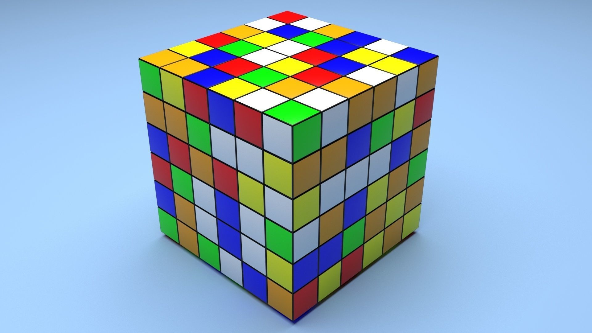 Rubiks Cube 6x6x6 3D model_15