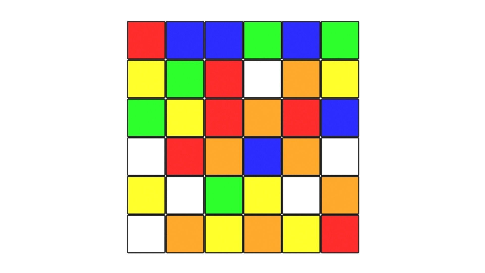 Rubiks Cube 6x6x6 3D model_10