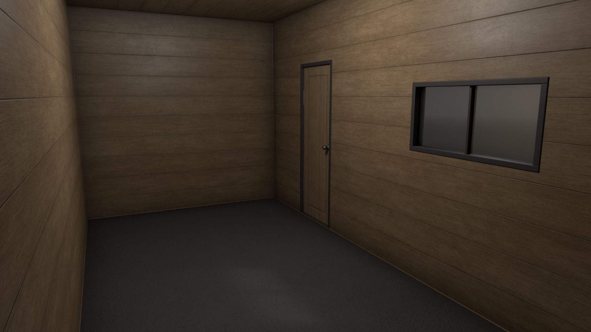 PBR Container House BC 20ft V1 Low-poly 3D model_16