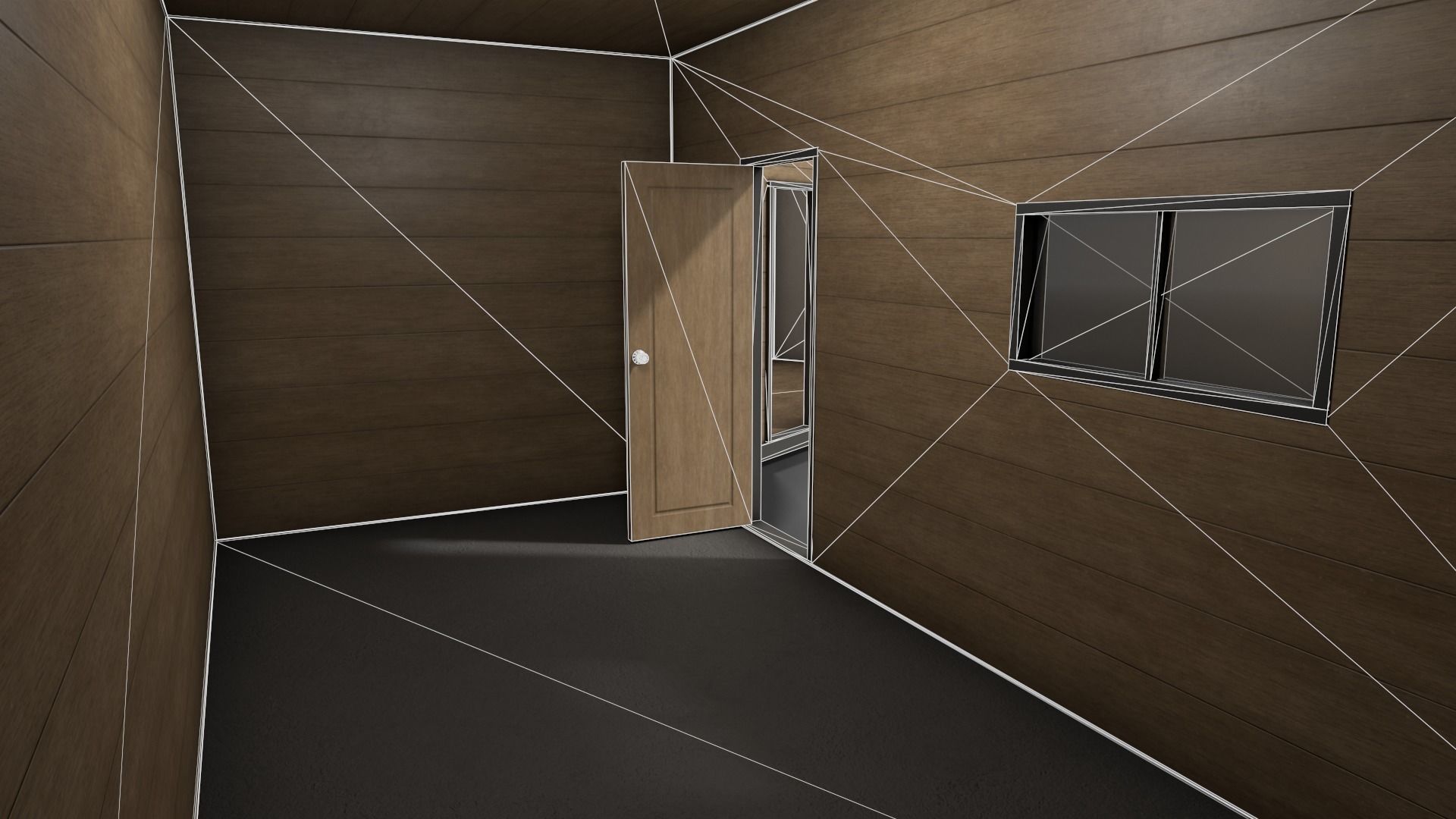 PBR Container House BC 20ft V1 Low-poly 3D model_18