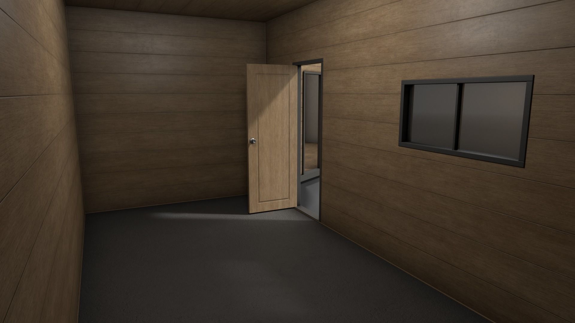 PBR Container House BC 20ft V1 Low-poly 3D model_17