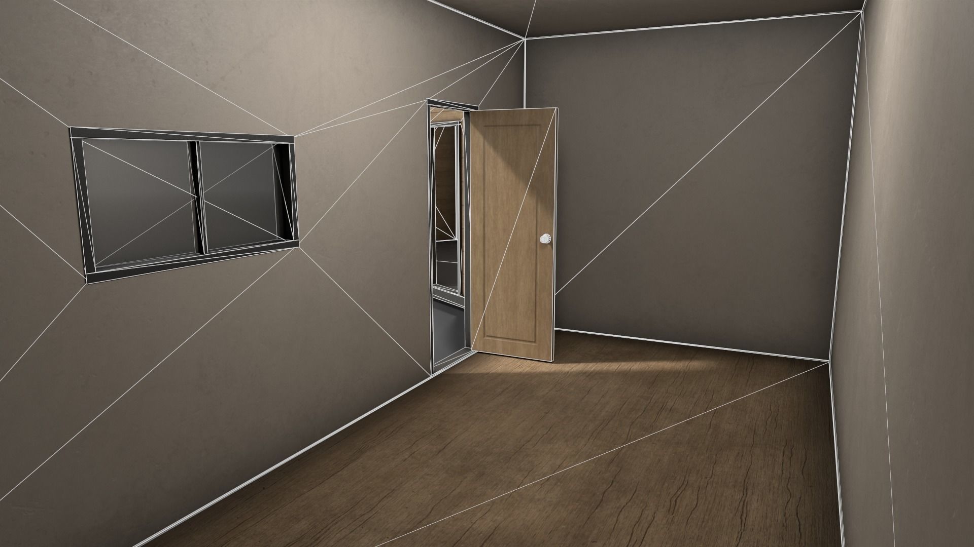 PBR Container House BC 20ft V1 Low-poly 3D model_15